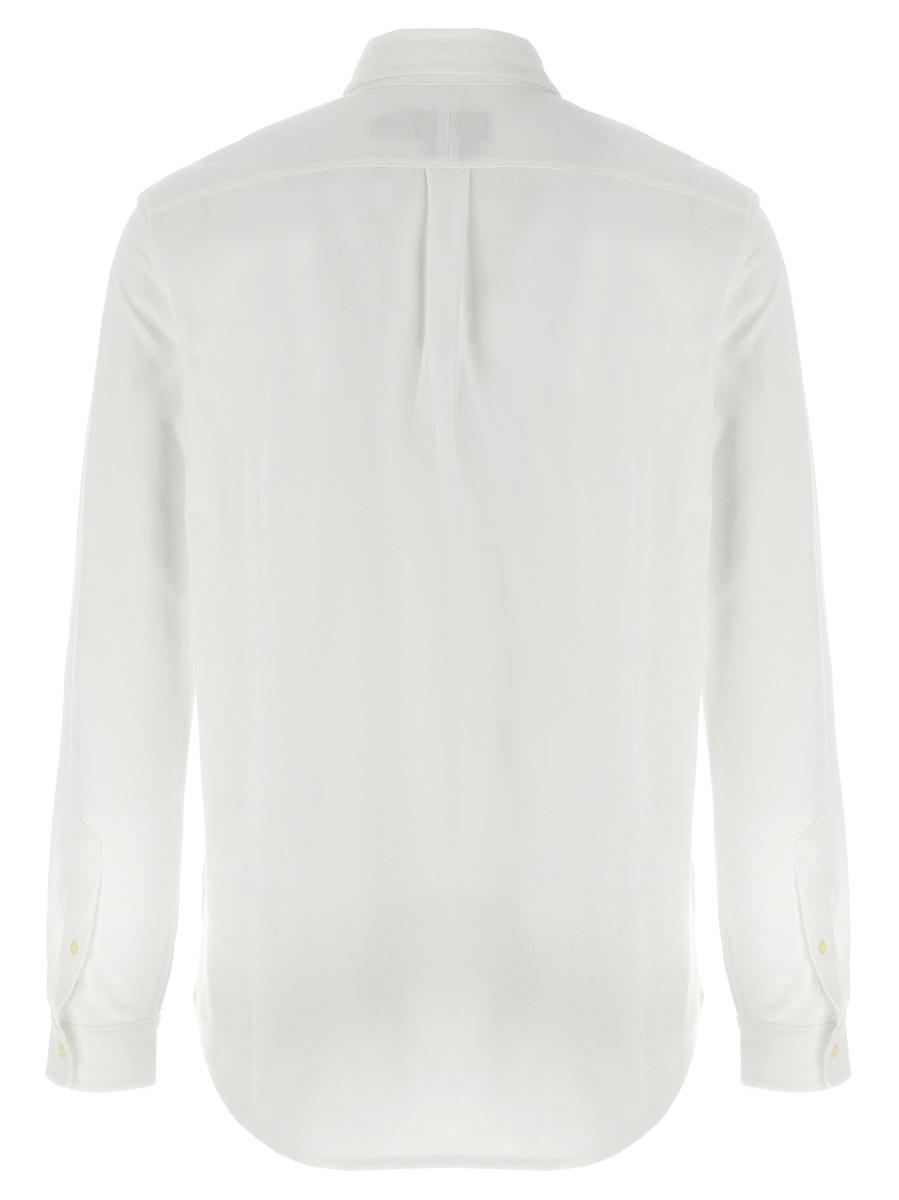 POLO RALPH LAUREN Long Sleeve Sport Shirt Clothing In White Product Image