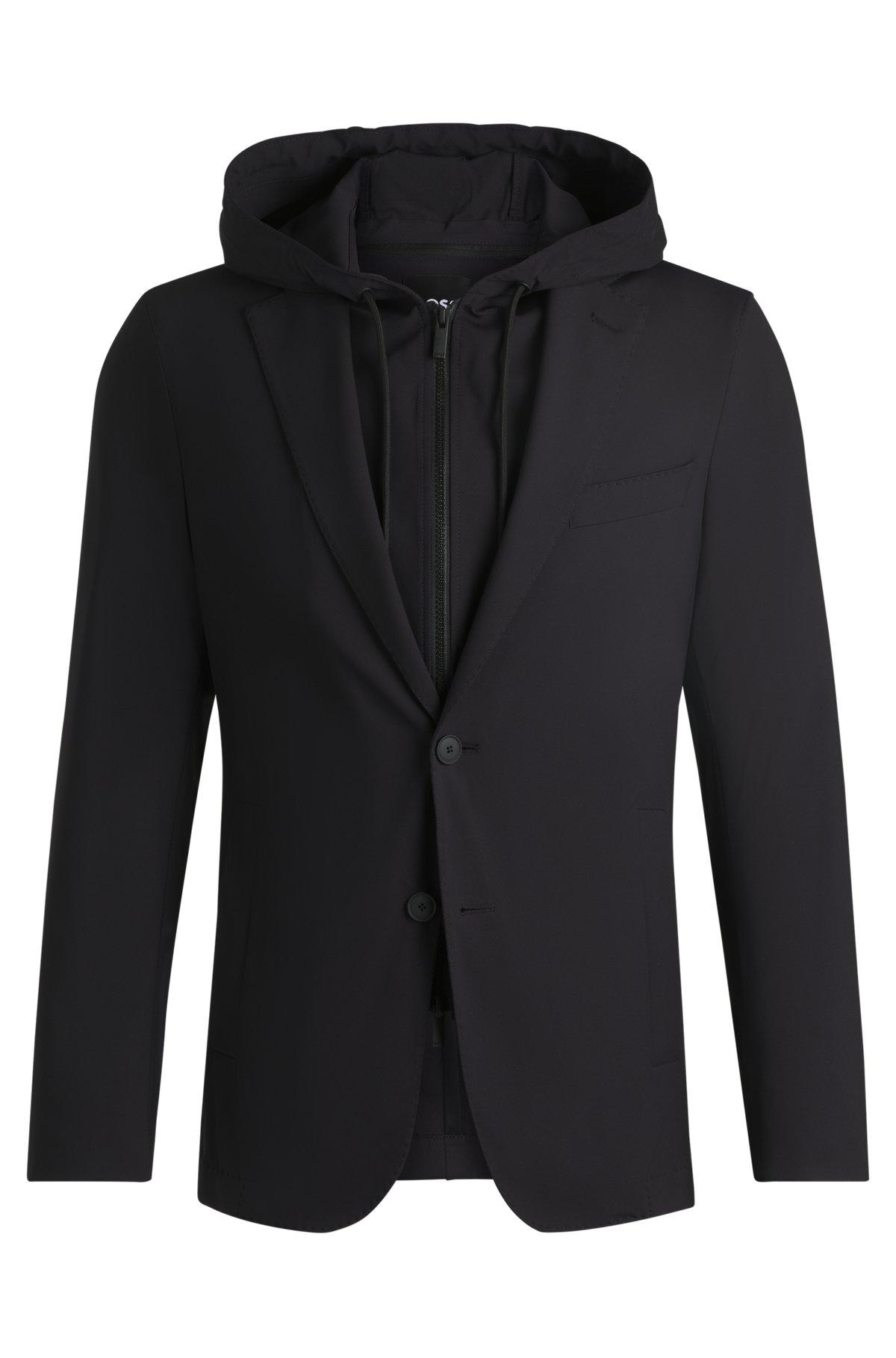 Boss Slim-Fit Jacket with Removable Hooded Inner Product Image