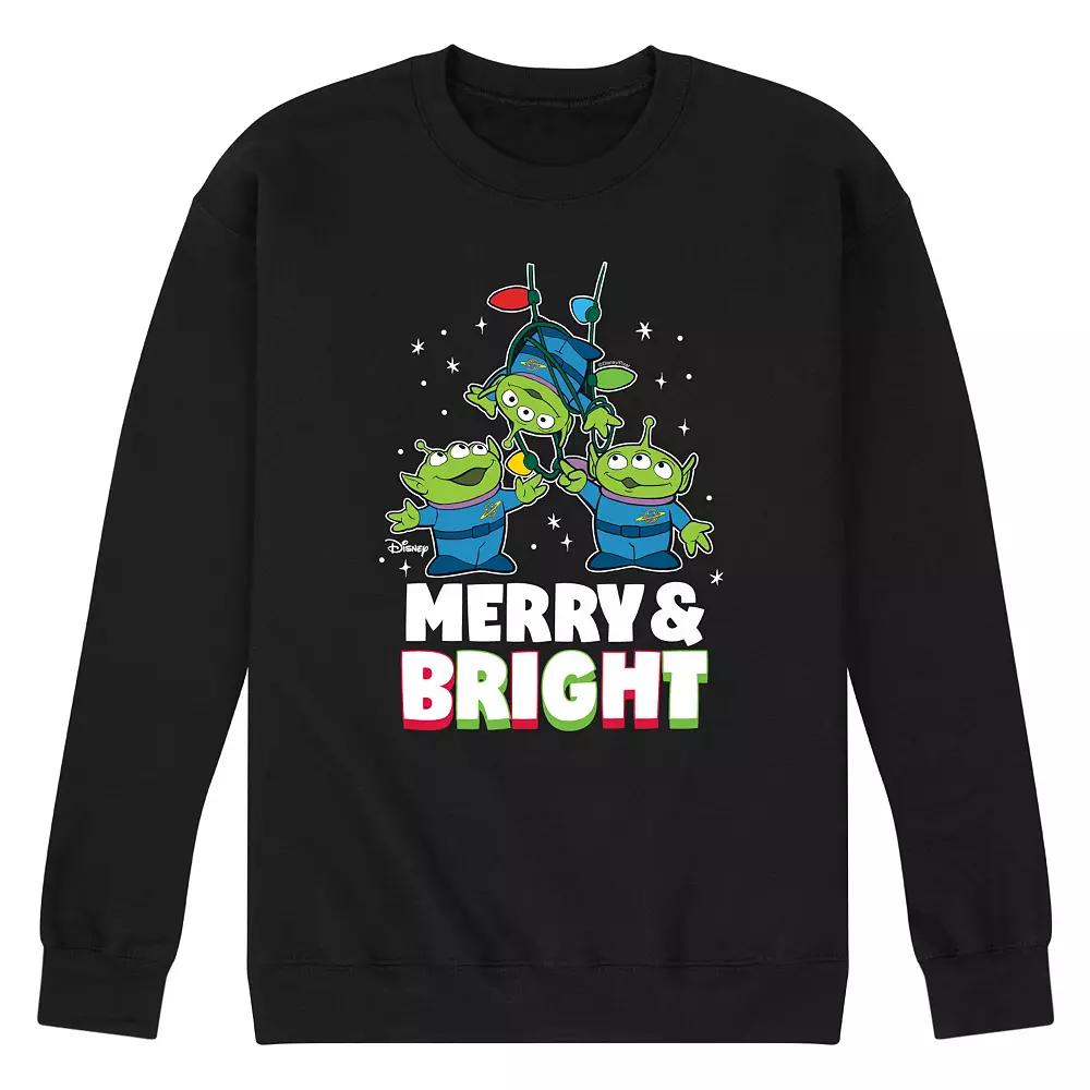 Disney / Pixar's Toy Story 4 Aliens Men's Merry And Bright Fleece Sweatshirt,  Product Image