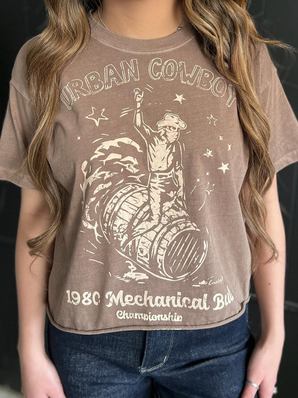 Urban Cowboy Crop Top T-Shirt Product Image