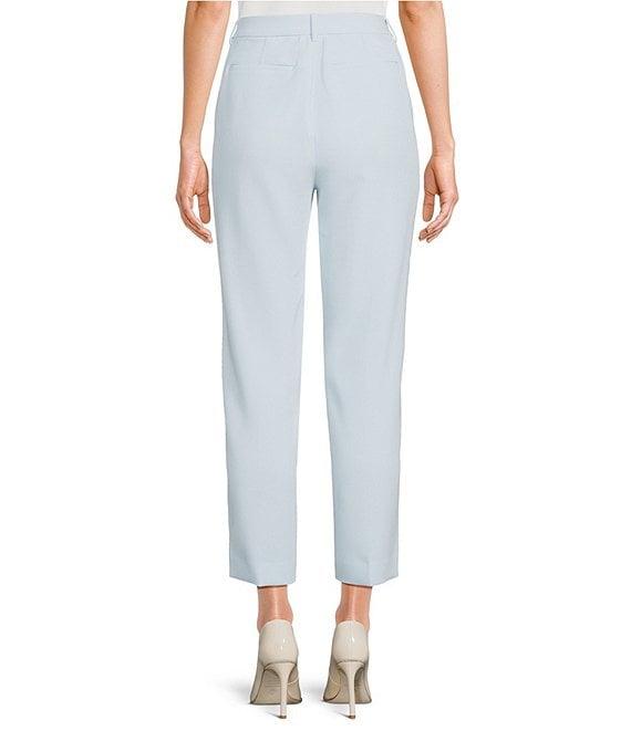 Gibson & Latimer Perfect Fit Woven High Rise Pleated Front Coordinating Suiting Tapered Ankle Trouser Pants Product Image