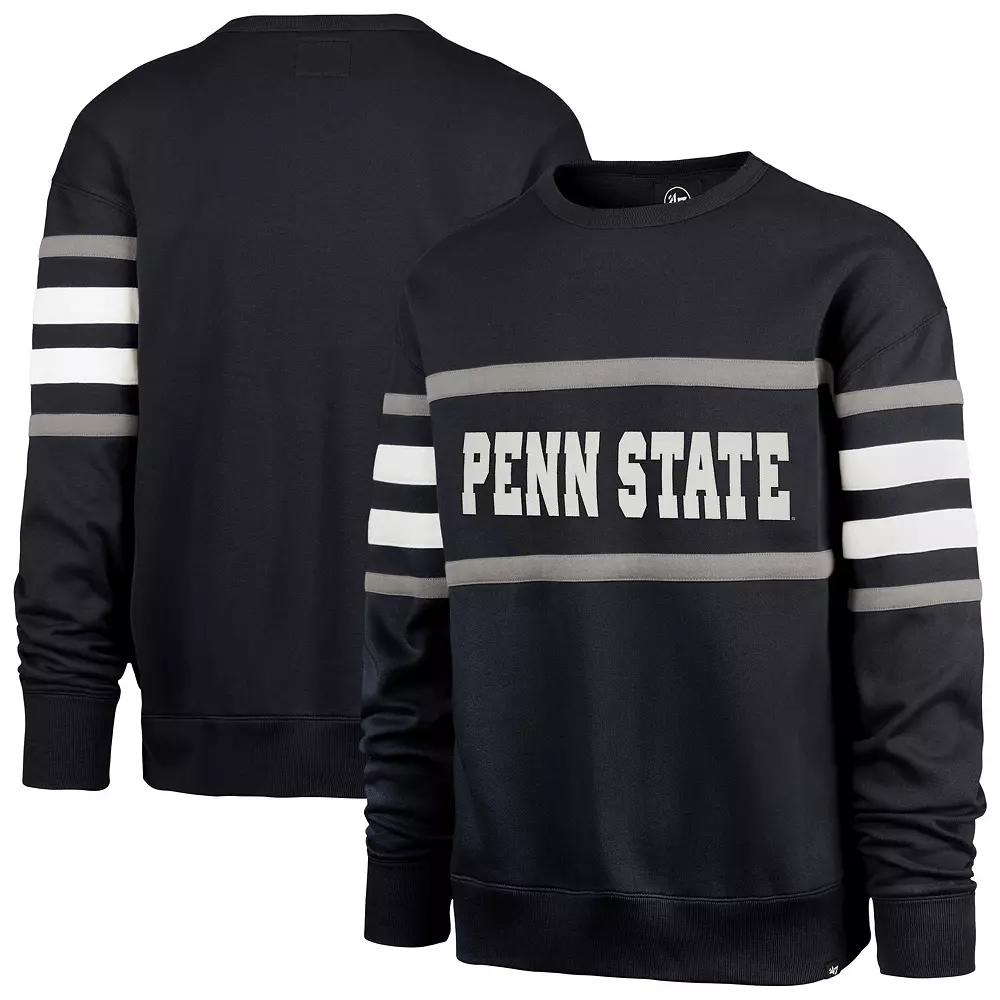 Men's '47 Navy Penn State Nittany Lions Coaches Collection Pullover Sweatshirt,  Product Image