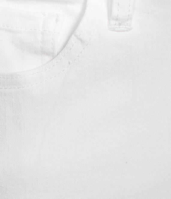 John Mark Floral Embroidered Fringe Hem Straight Leg Pants Product Image