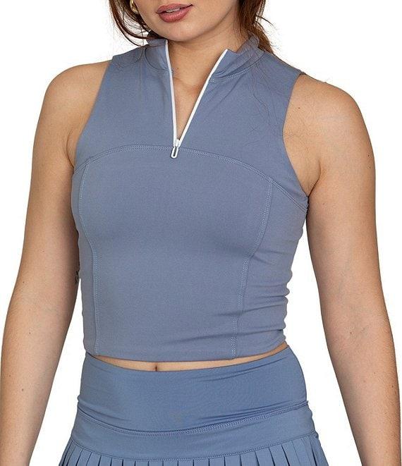 GOLD HINGE Day To Night Quarter-Zip Sleeveless Top Product Image