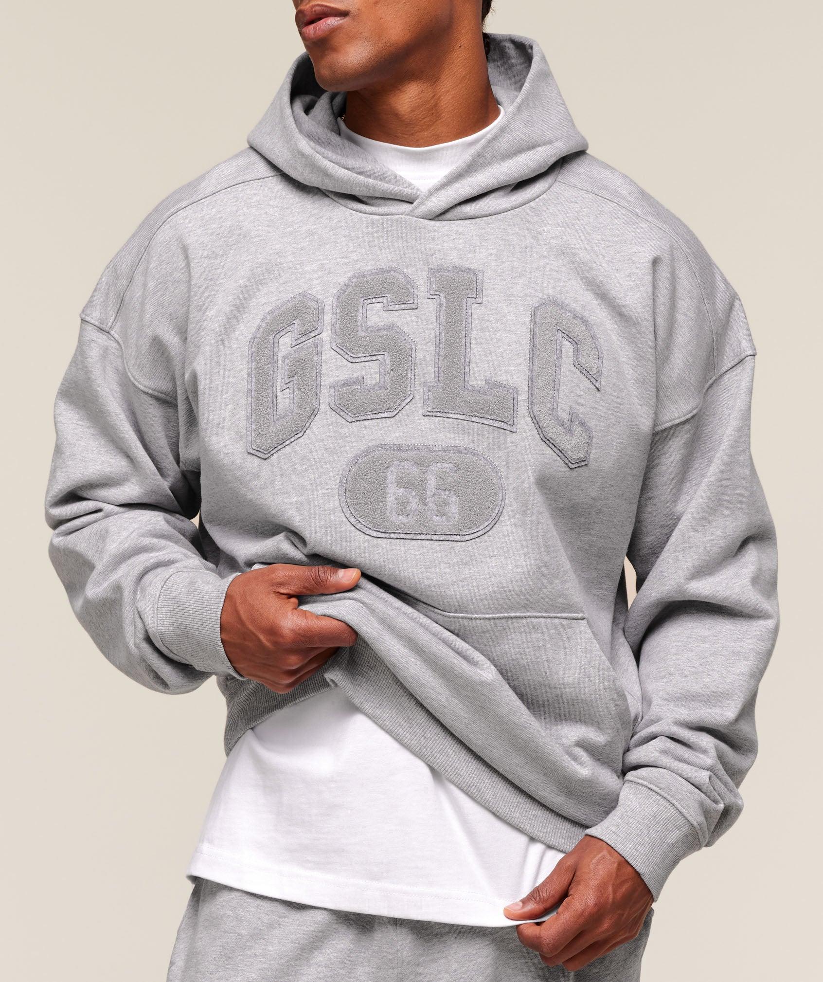 Gymshark GSLC Hoodie - Light Grey Core Marl Male Product Image
