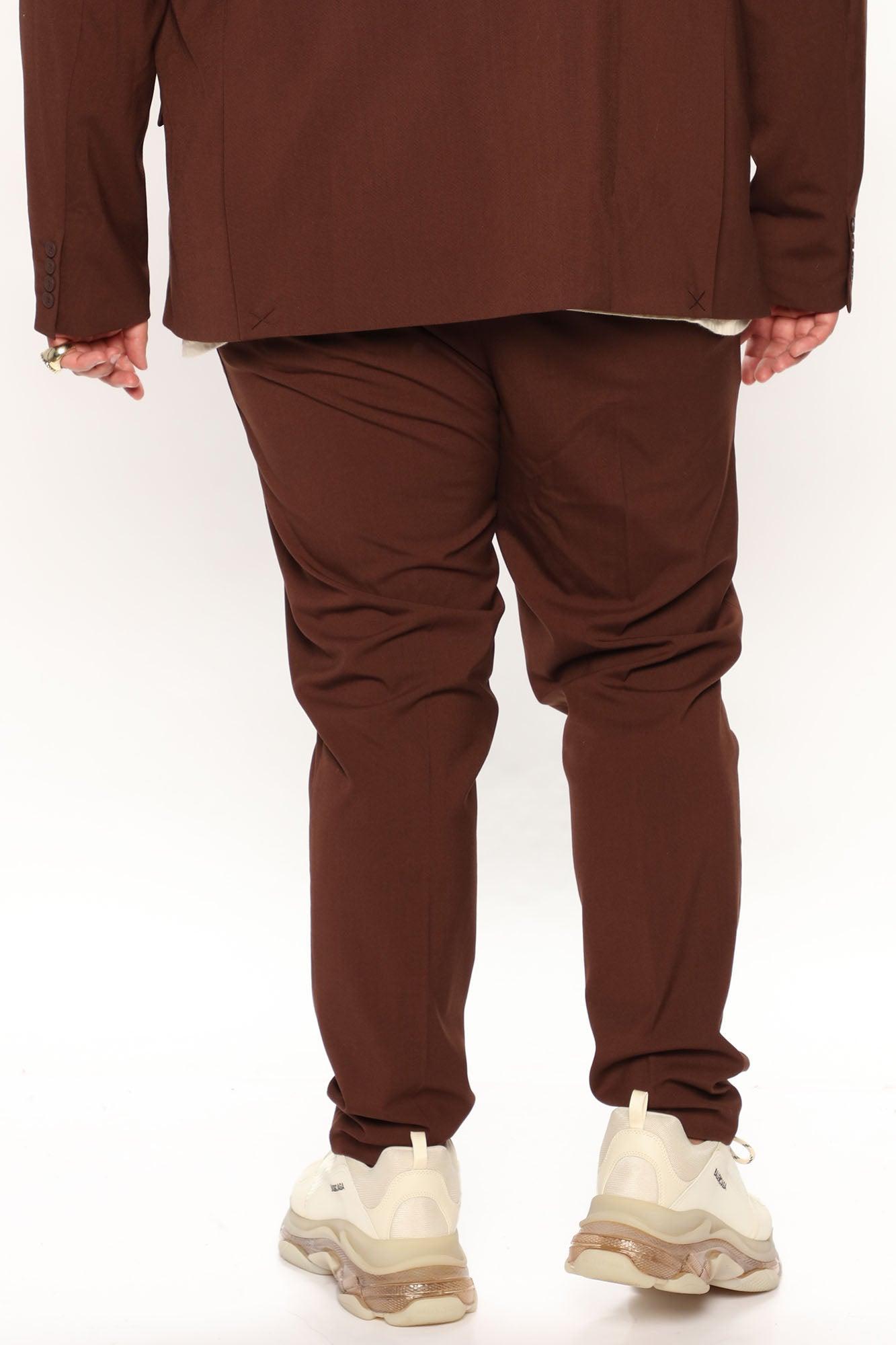 The Modern Stretch Slim Trouser - Brown Product Image