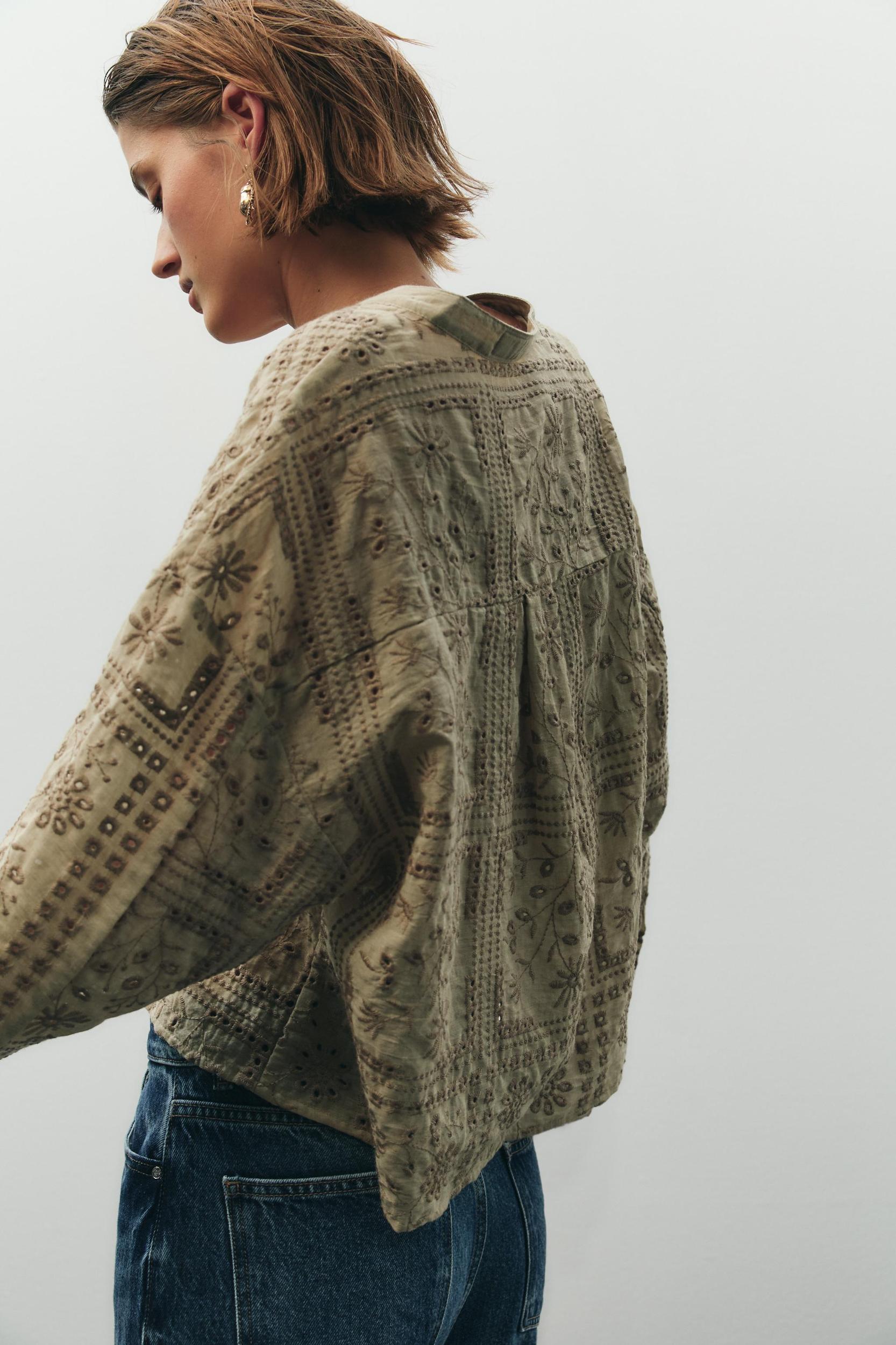 OPENWORK EMBROIDERY SHIRT Product Image