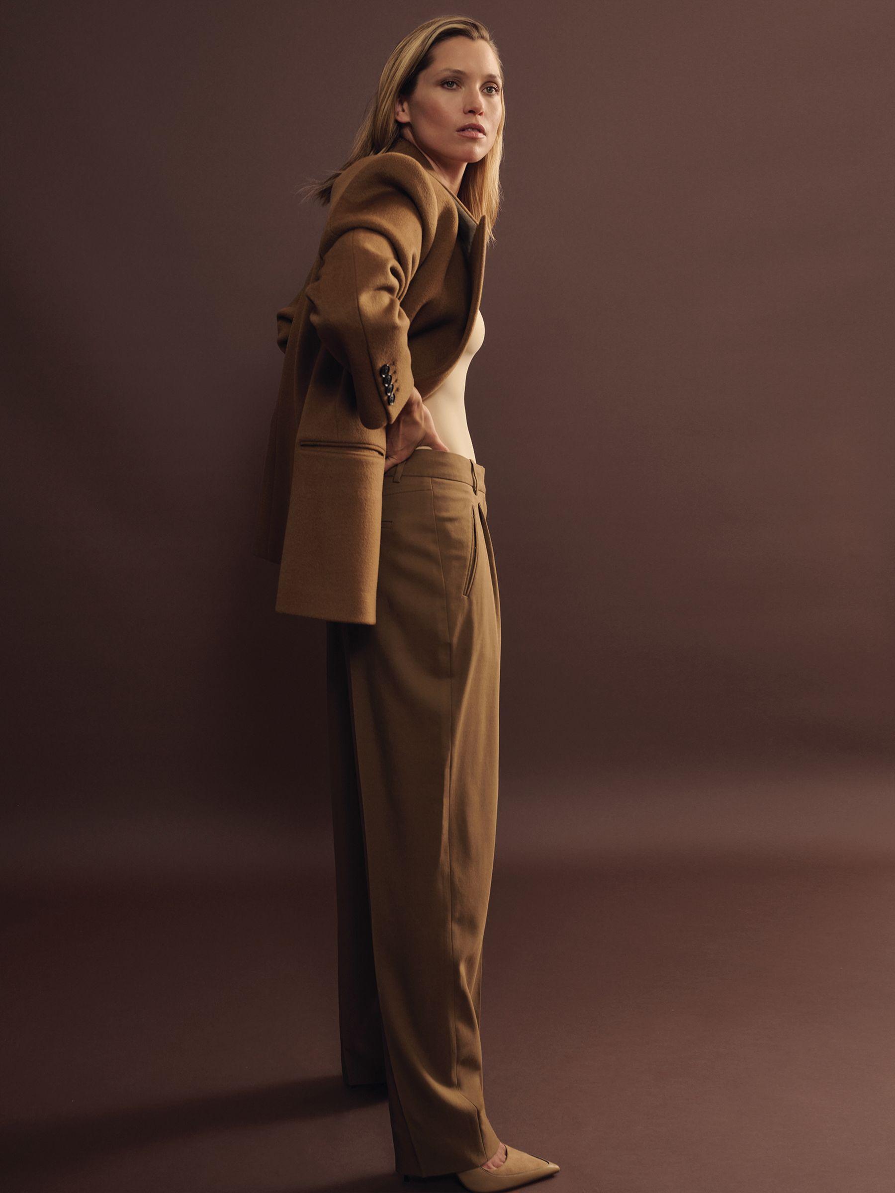 Atelier Virgin Wool and Camel-Blend Suit Jacket in Camel Product Image