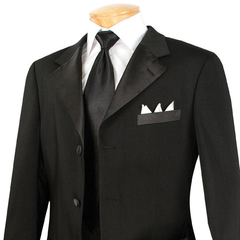 Classic Boy Suit 5 Piece Set Black Boys Product Image