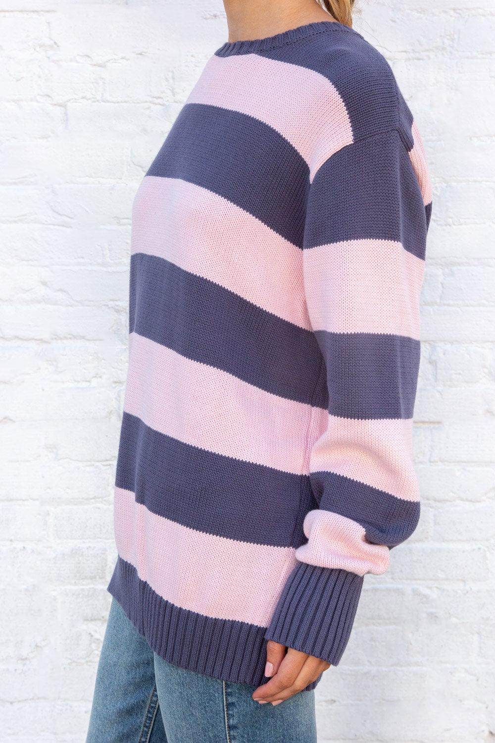 Brianna Cotton Thick Stripe Sweater Product Image