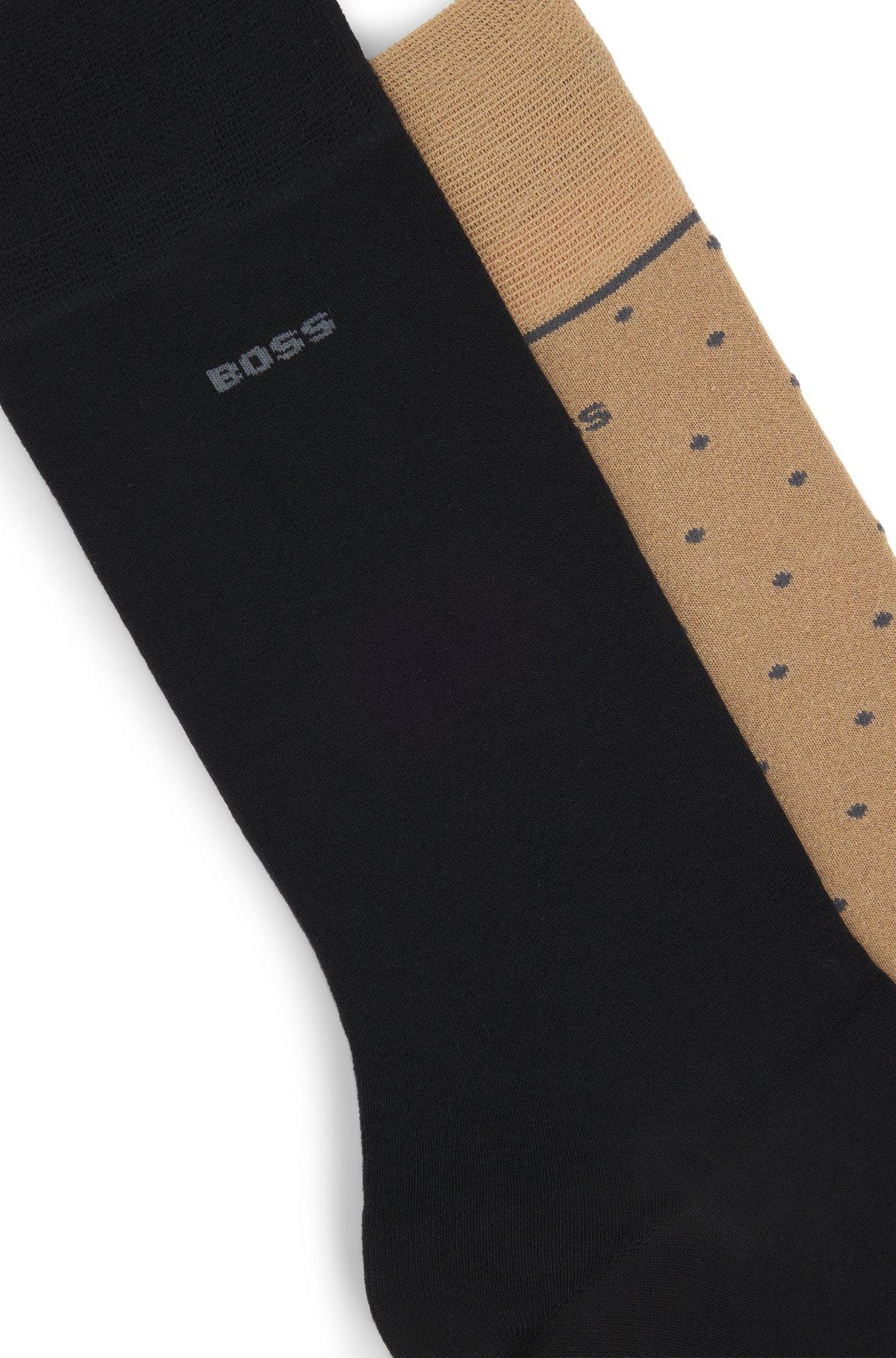 Two-pack of regular-length socks with logo details Product Image