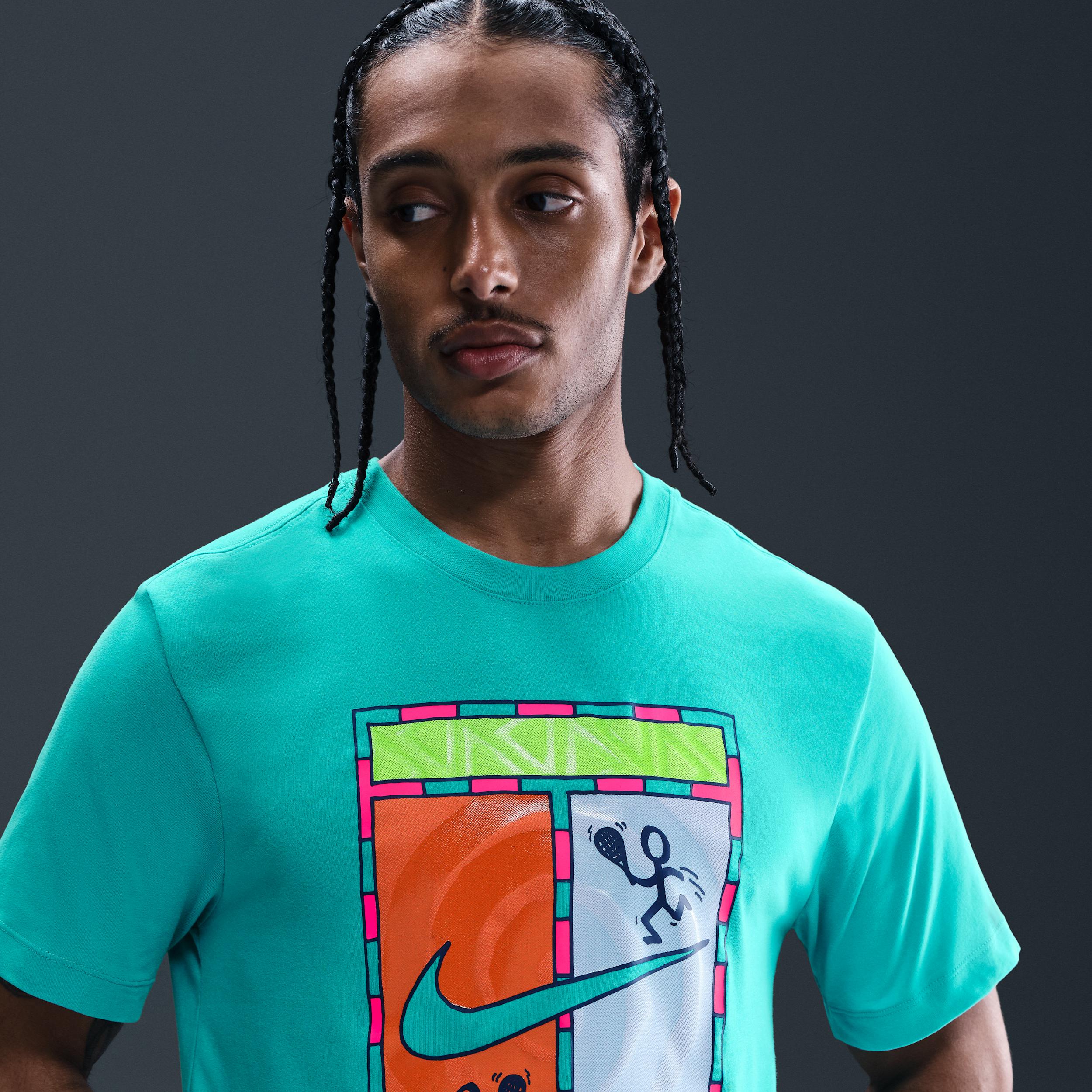 Nike Mens Court Dri-FIT Tennis T-Shirt | HJ3470-345 Product Image