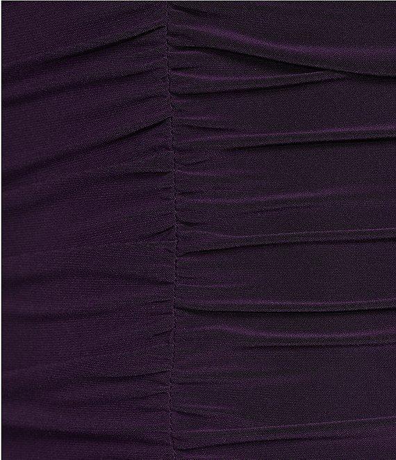 Honey and Rosie V-Neck Shirred Bodycon Dress Product Image