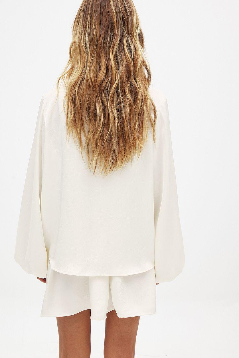 Wide Sleeve Buttoned Blouse Product Image