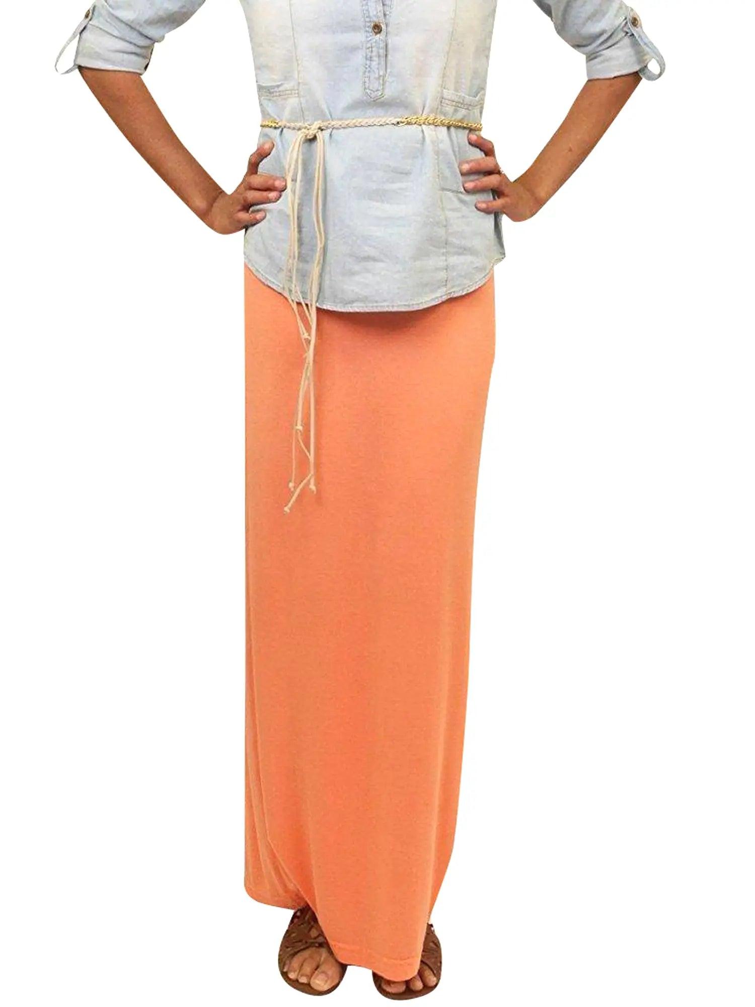 Hard Tail Modal Maxi Skirt SIR-12 Product Image