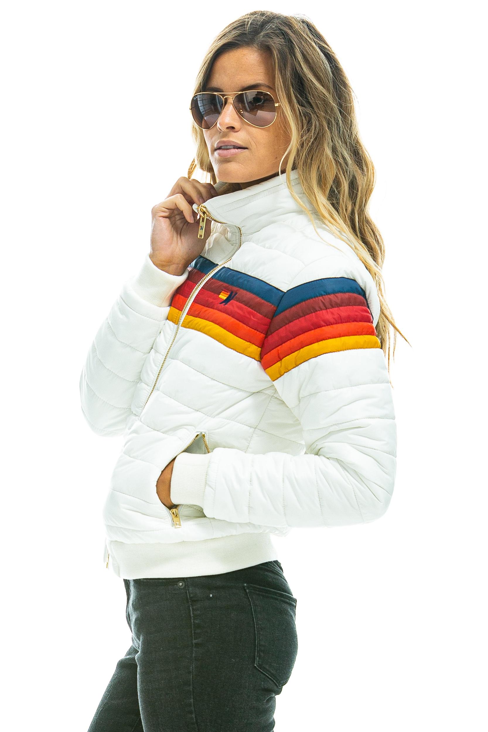 5 STRIPE JACKET -  WHITE Female Product Image