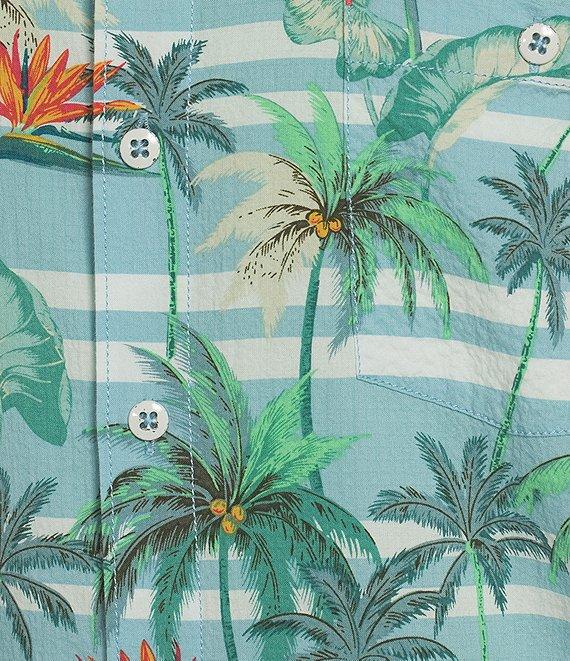 Tommy Bahama Nova Wave Palmero Stripe Short Sleeve Woven Shirt Product Image