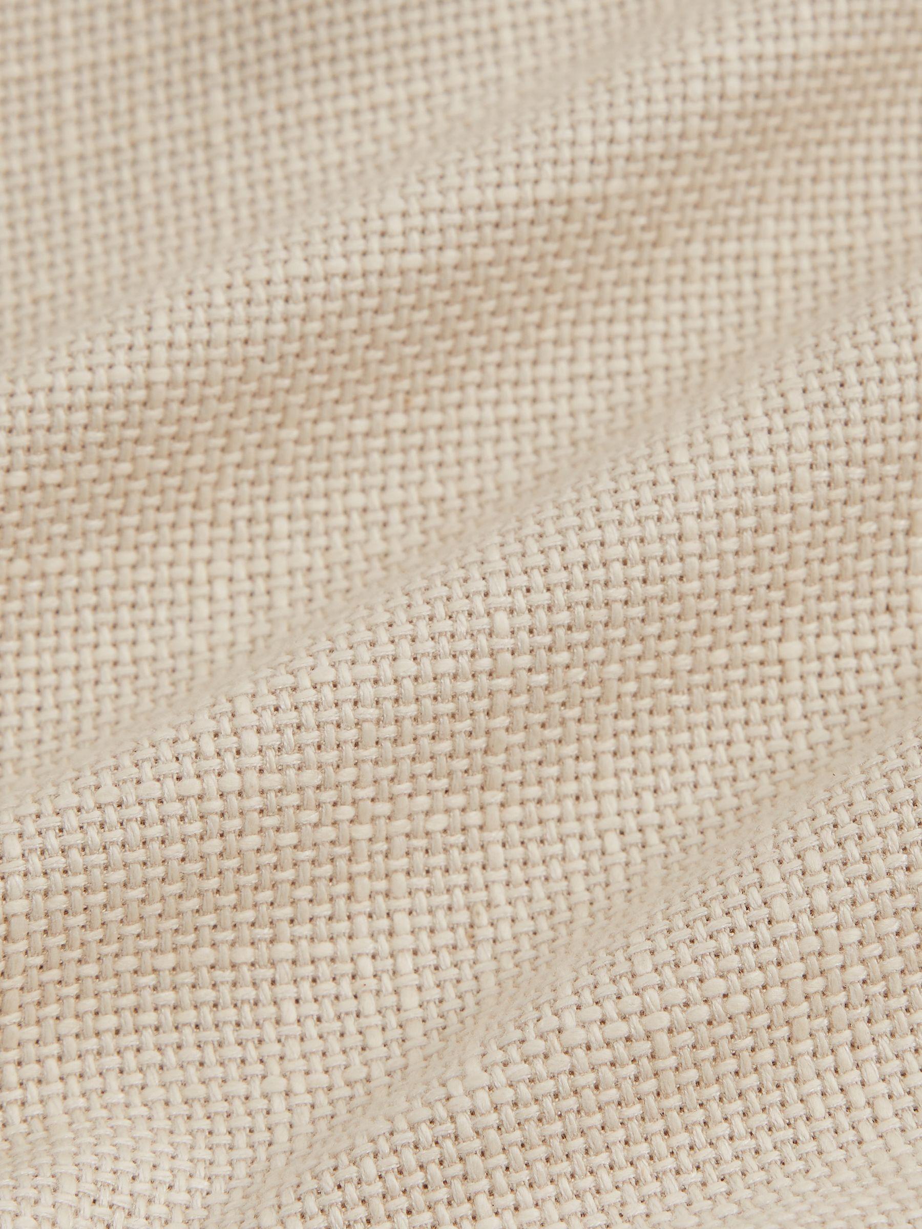 Slim Fit Single Breasted Textured Blazer with Cotton in Stone Product Image