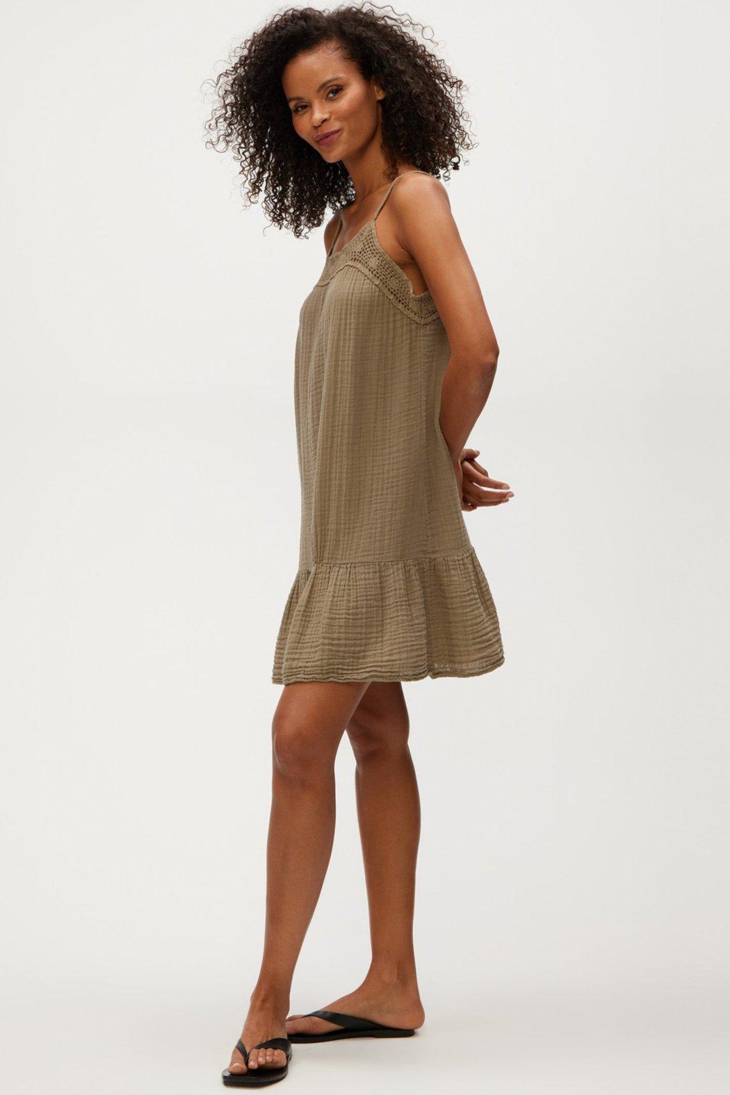 Emree Crochet Trim Mini Dress Product Image