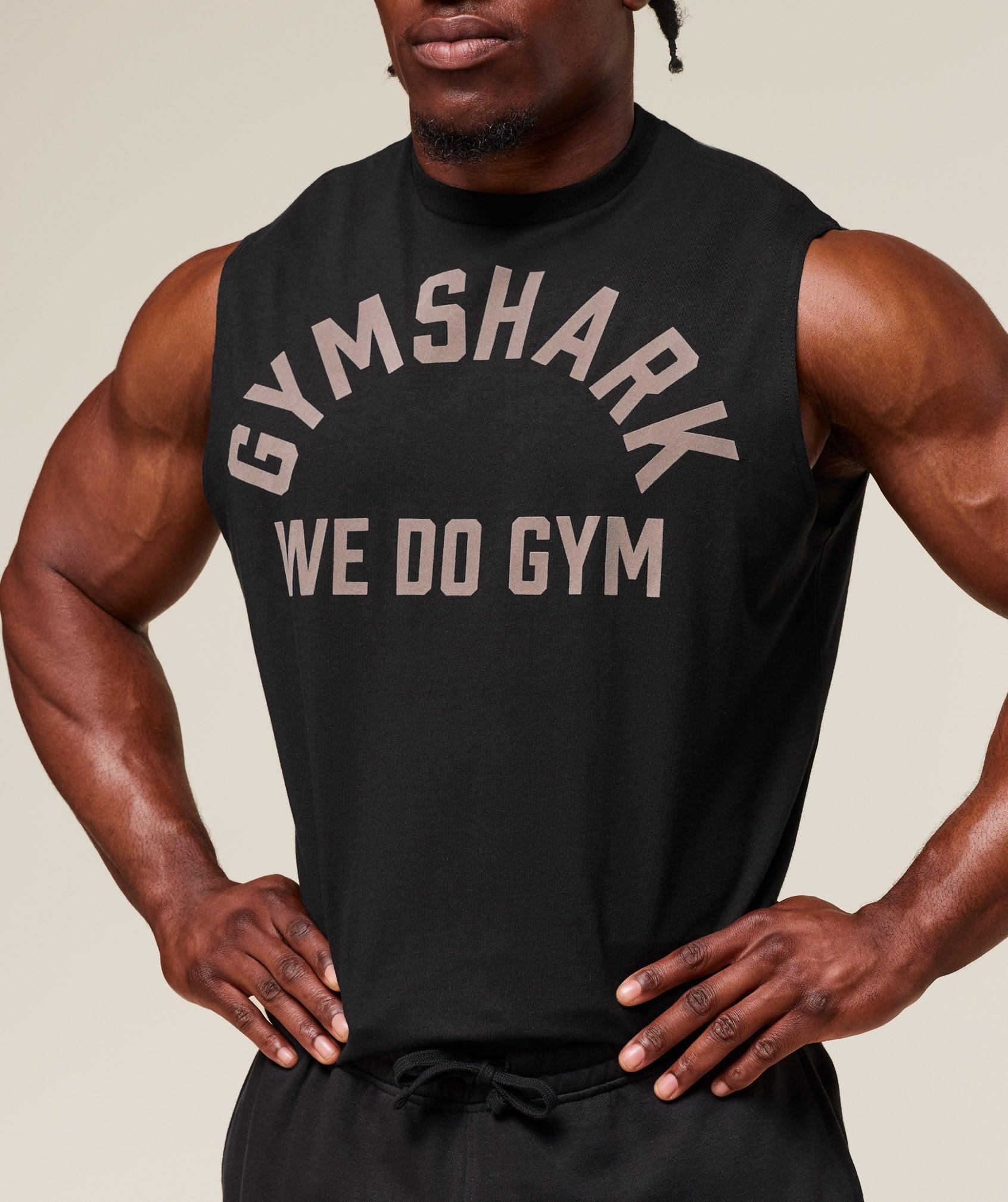 Gymshark We Do Gym Tank - Black Male Product Image