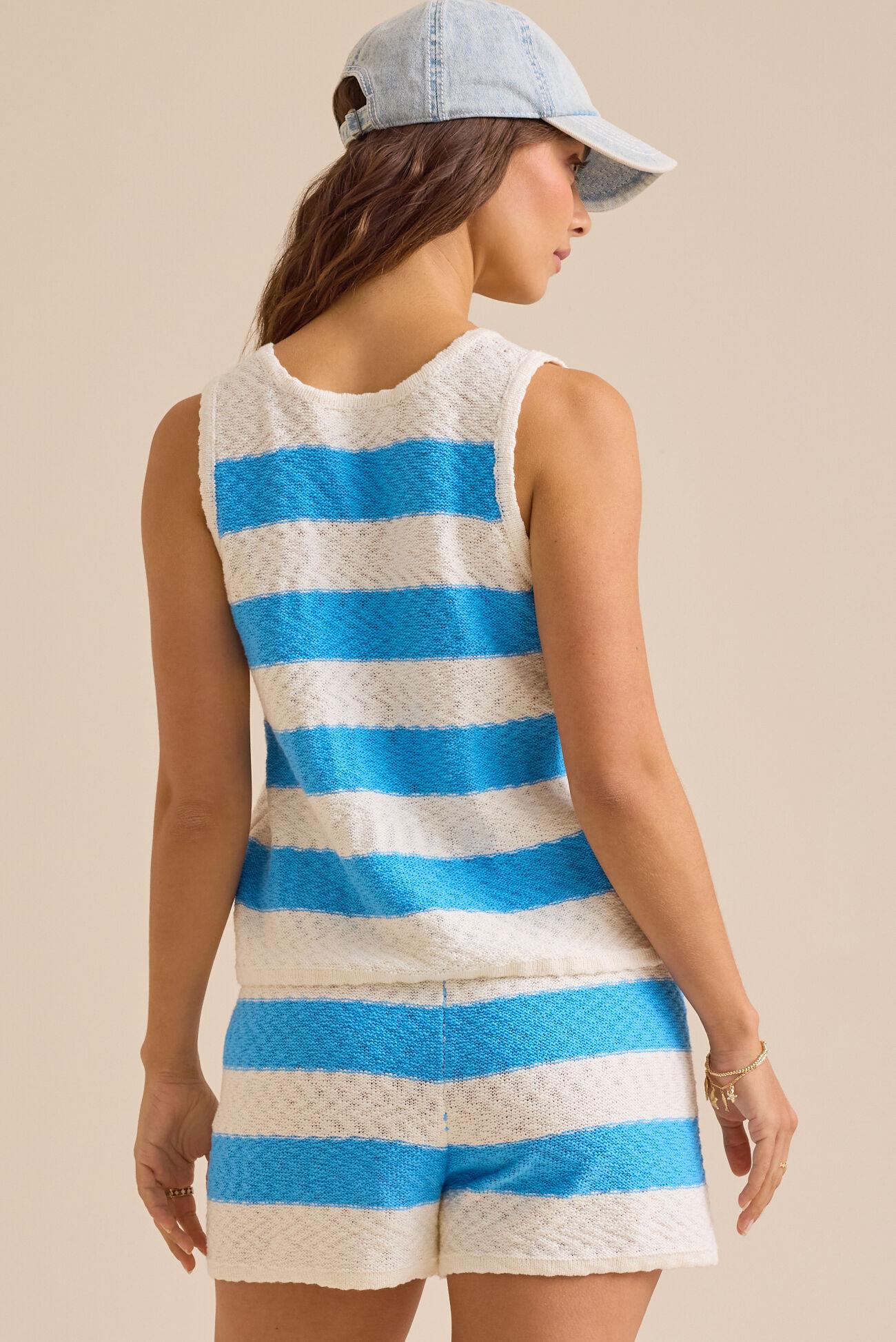 Kendall Striped Sweater Vest Product Image