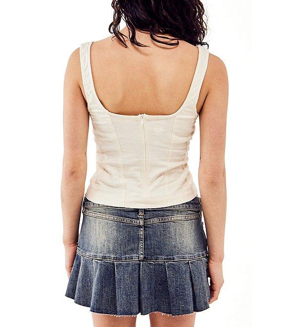 BDG Urban Outfitters Sleeveless Linen-Blend Camisole Top Product Image
