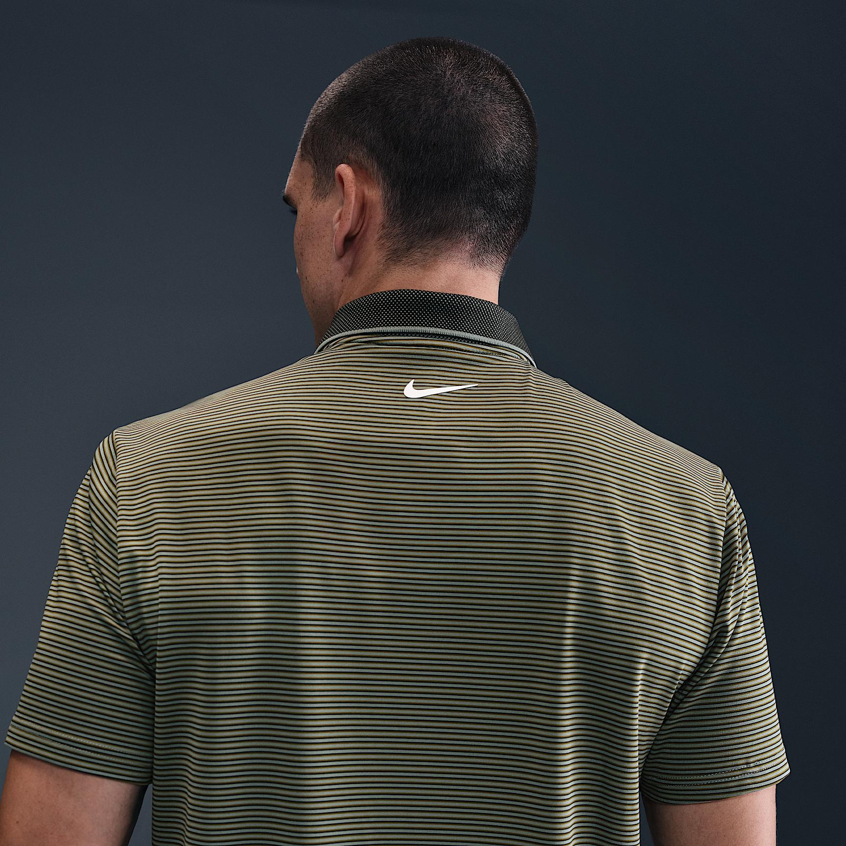 Nike Mens Tour Dri-FIT Striped Golf Polo | FZ7479-237 Product Image
