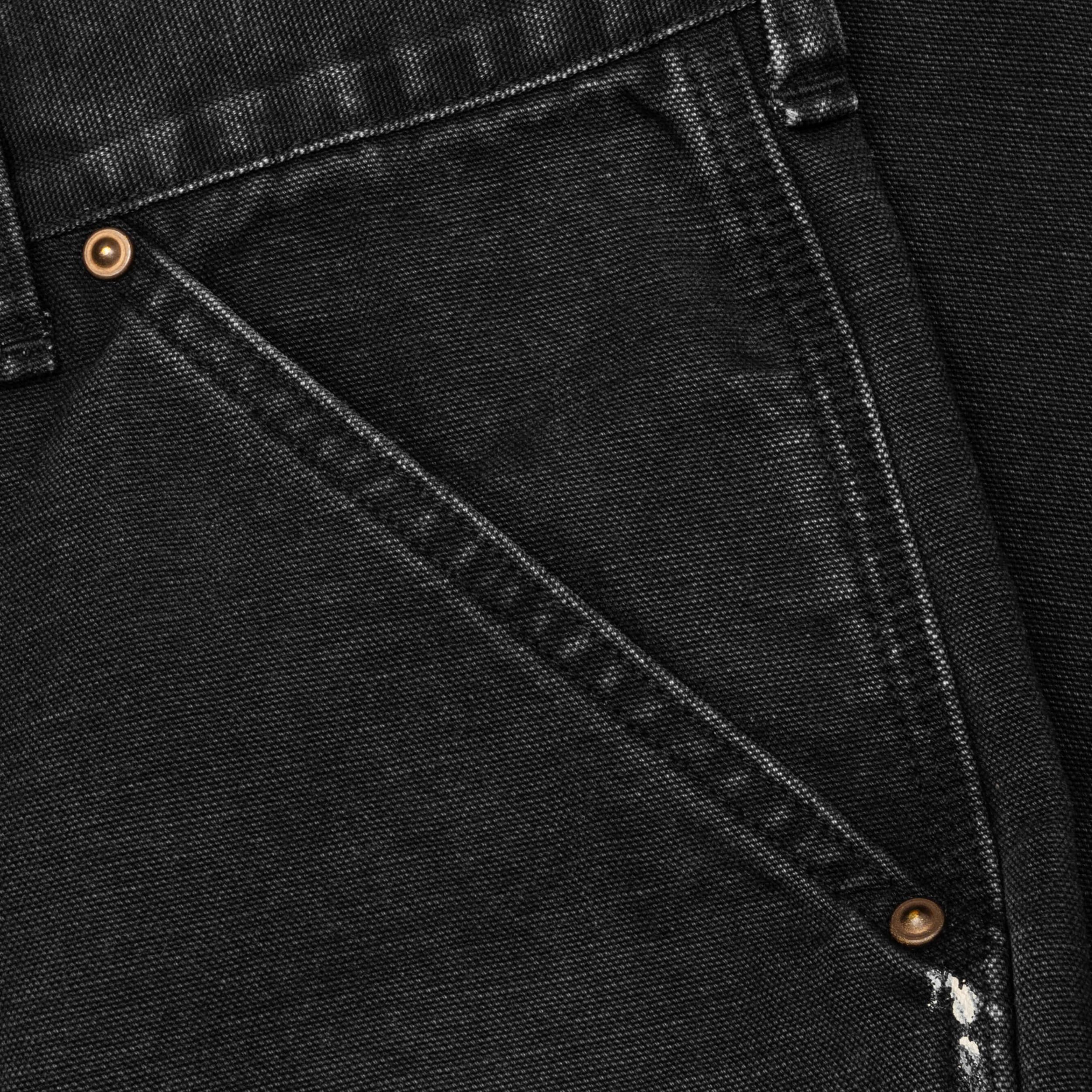 Double Knee Pants - Black Male Product Image