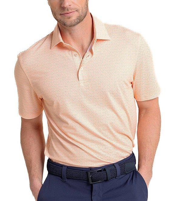 Southern Tide Driver Geo Print Short Sleeve Polo Shirt Product Image