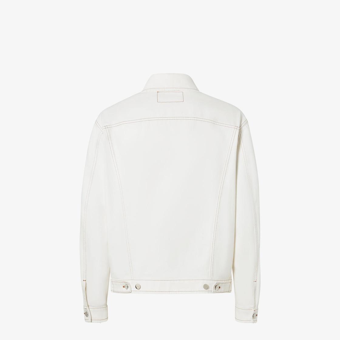 Jeans JacketWhite jeans jacket Product Image