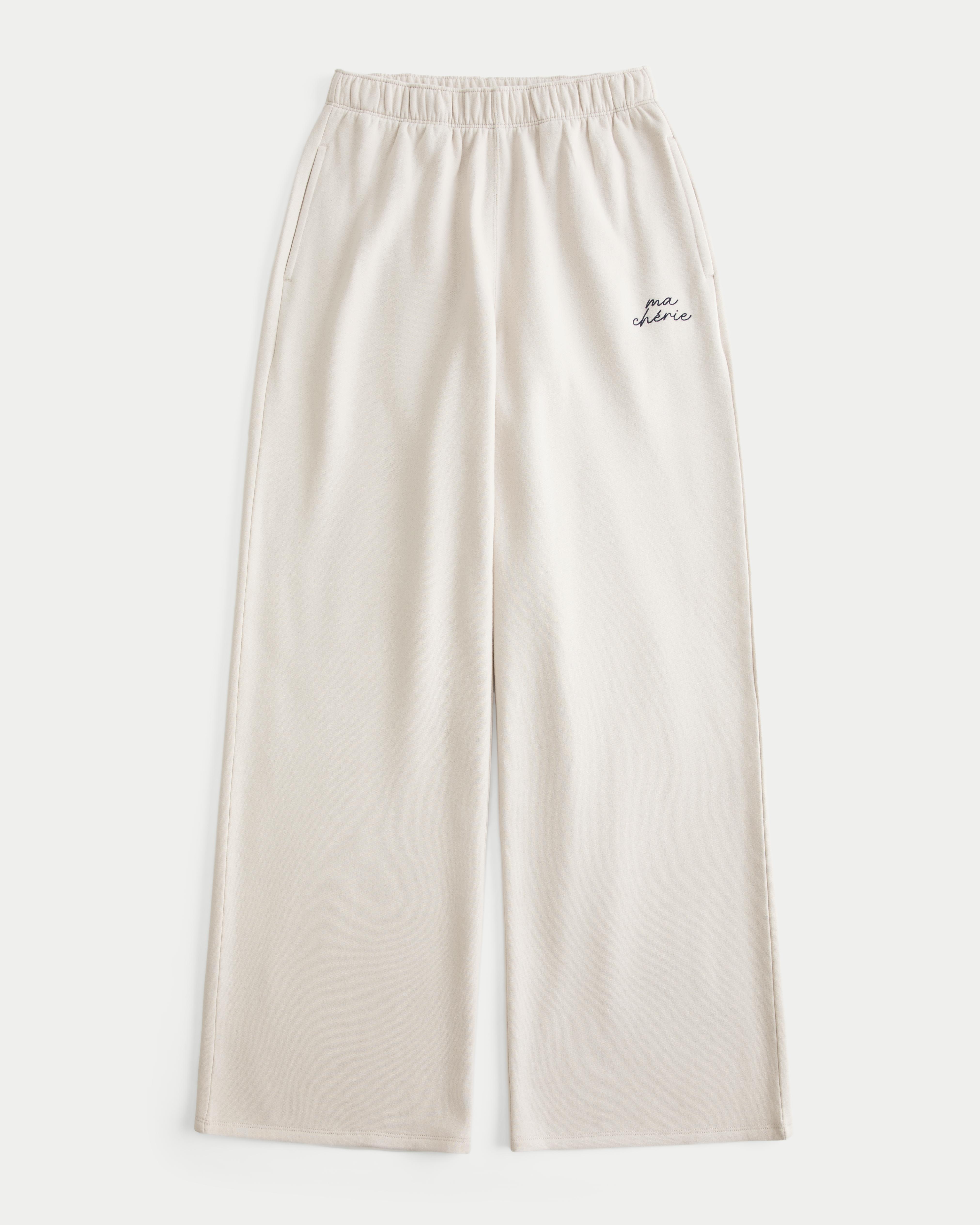 Ma Chérie Graphic Wide-Leg Sweatpants Product Image