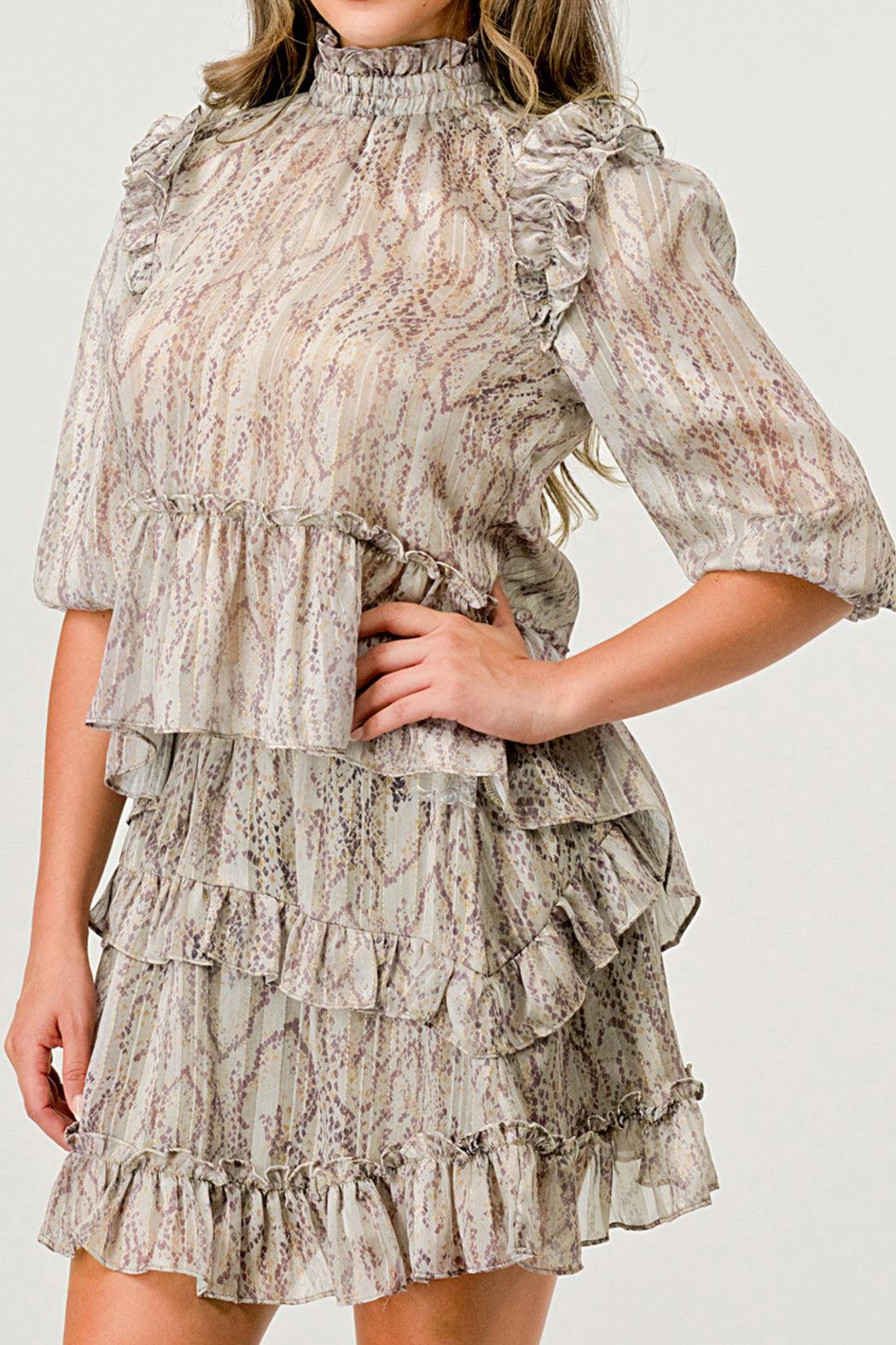 Tan Slither Amara Skirt Product Image