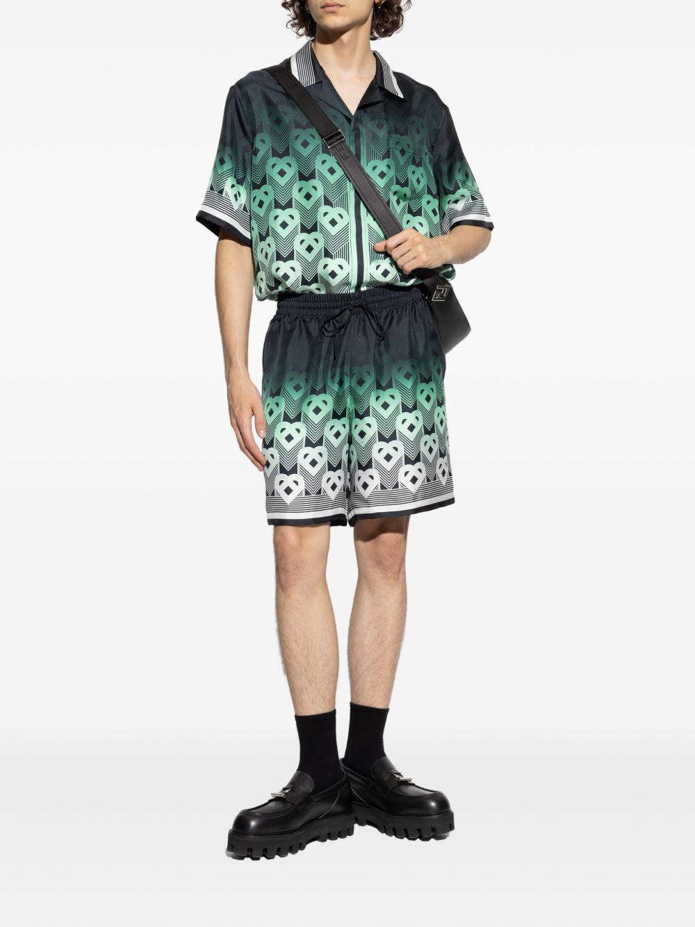 monogram gradient silk shirt Product Image