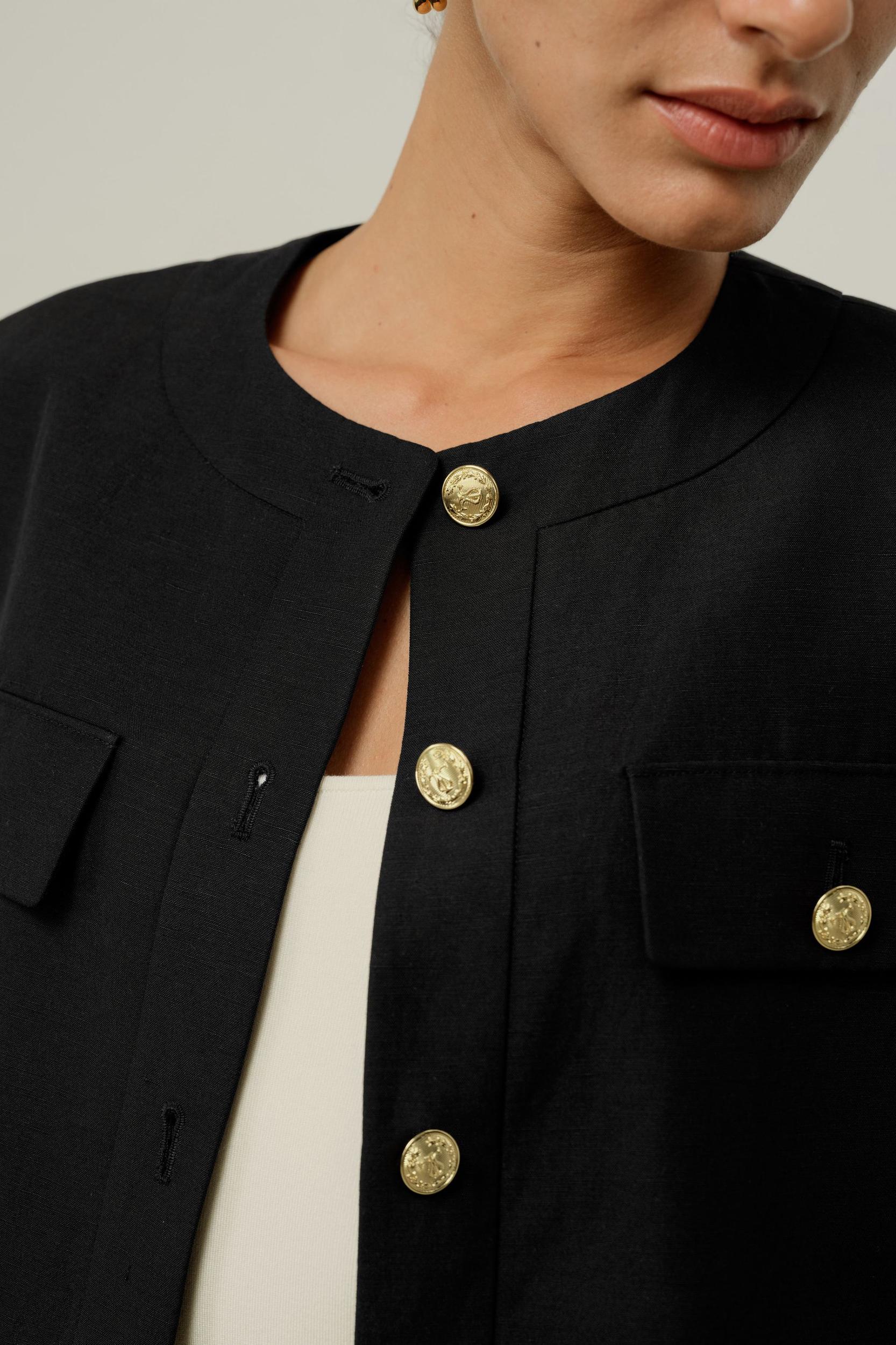 Mara Jacket in Silk Linen Product Image