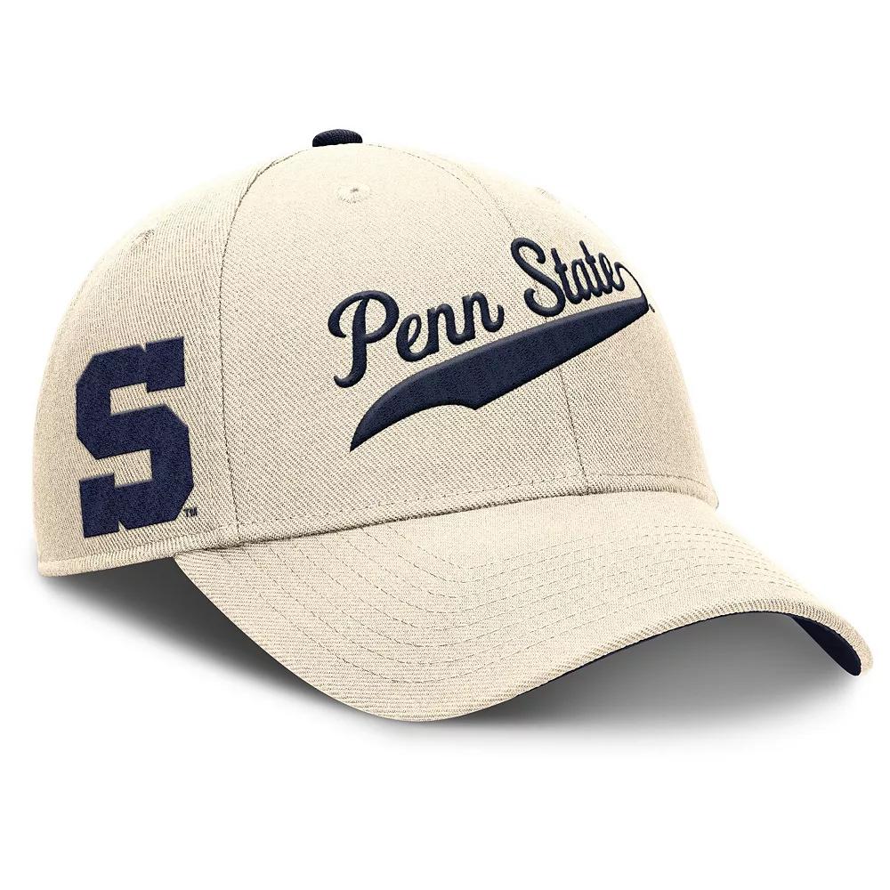 Men's Nike Natural Penn State Nittany Lions Primetime Rise Adjustable Hat, Beige Product Image