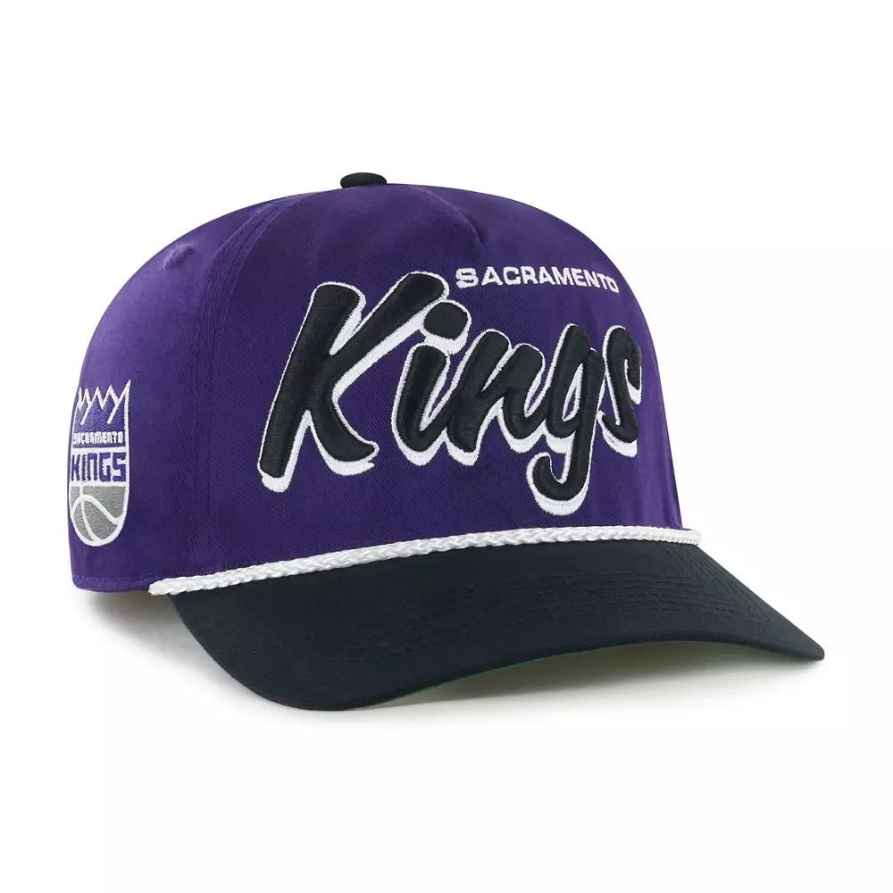 Men's '47 Purple/Black Sacramento Kings Dropshadow Rope Hitch Adjustable Hat, Kng Purple Product Image