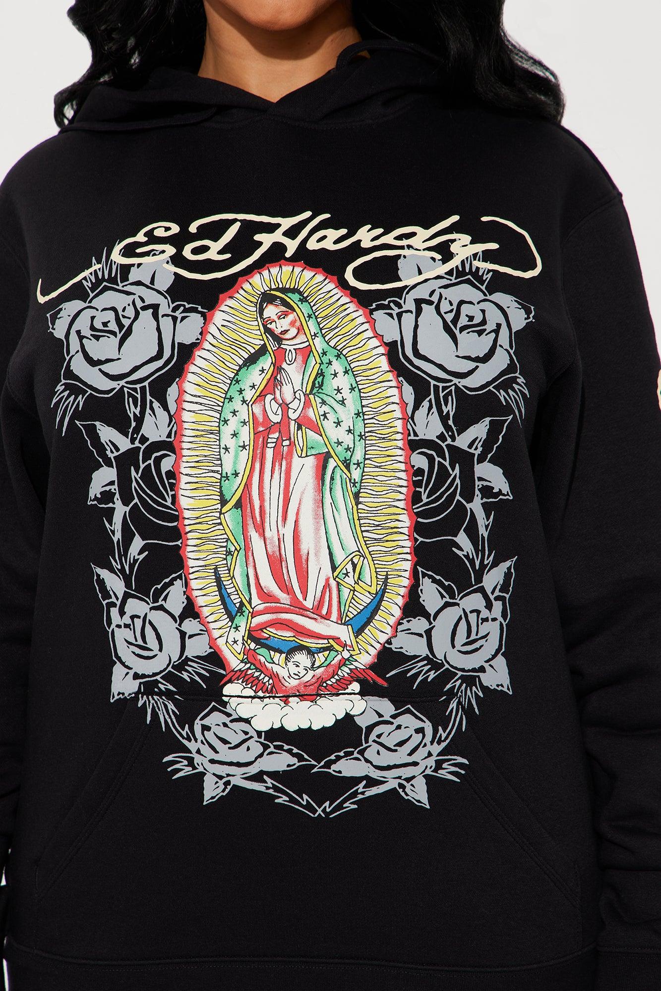 Ed Hardy Mary Hoodie - Black Product Image