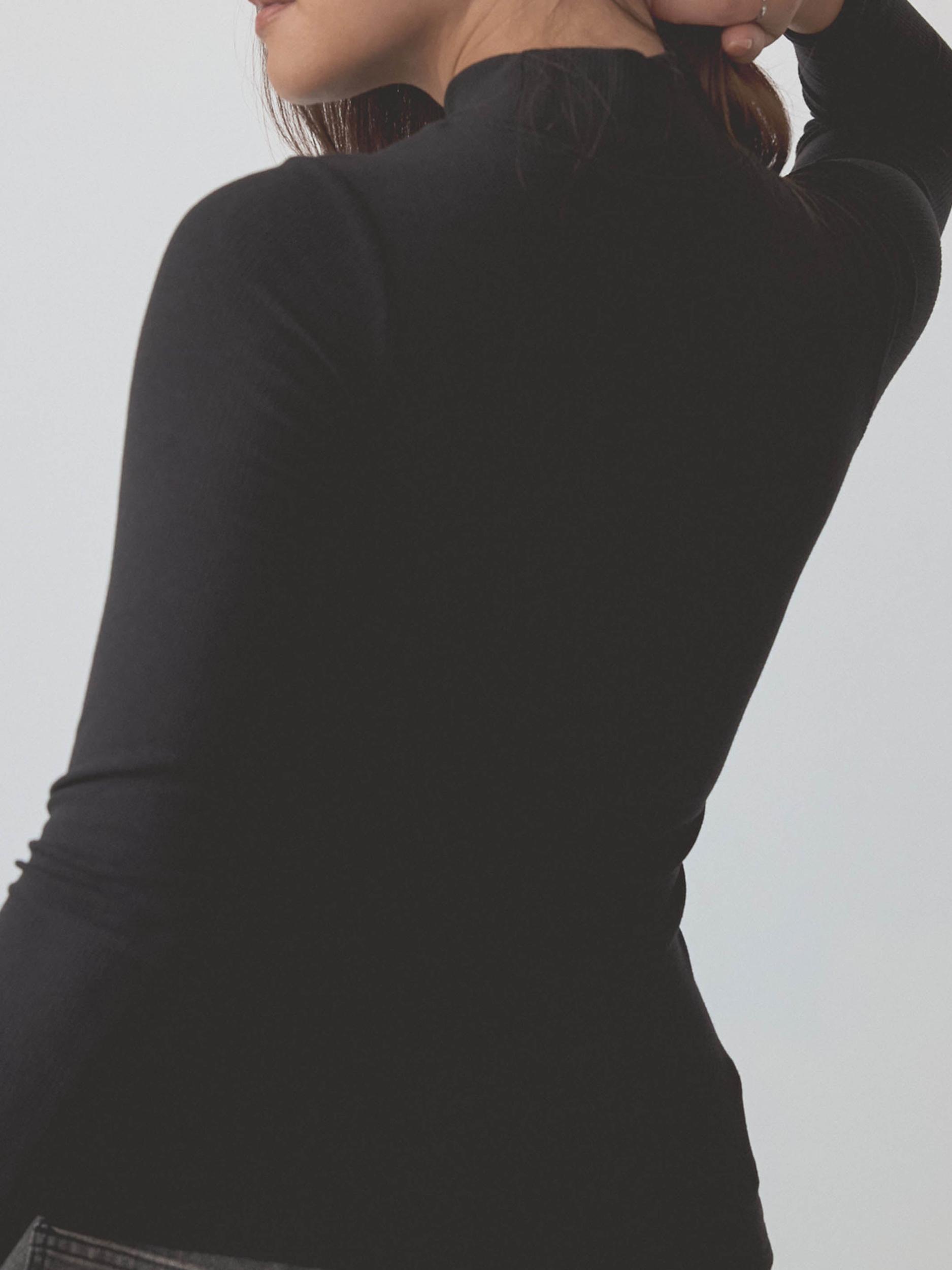 Ribbed Turtleneck Long Sleeve Product Image