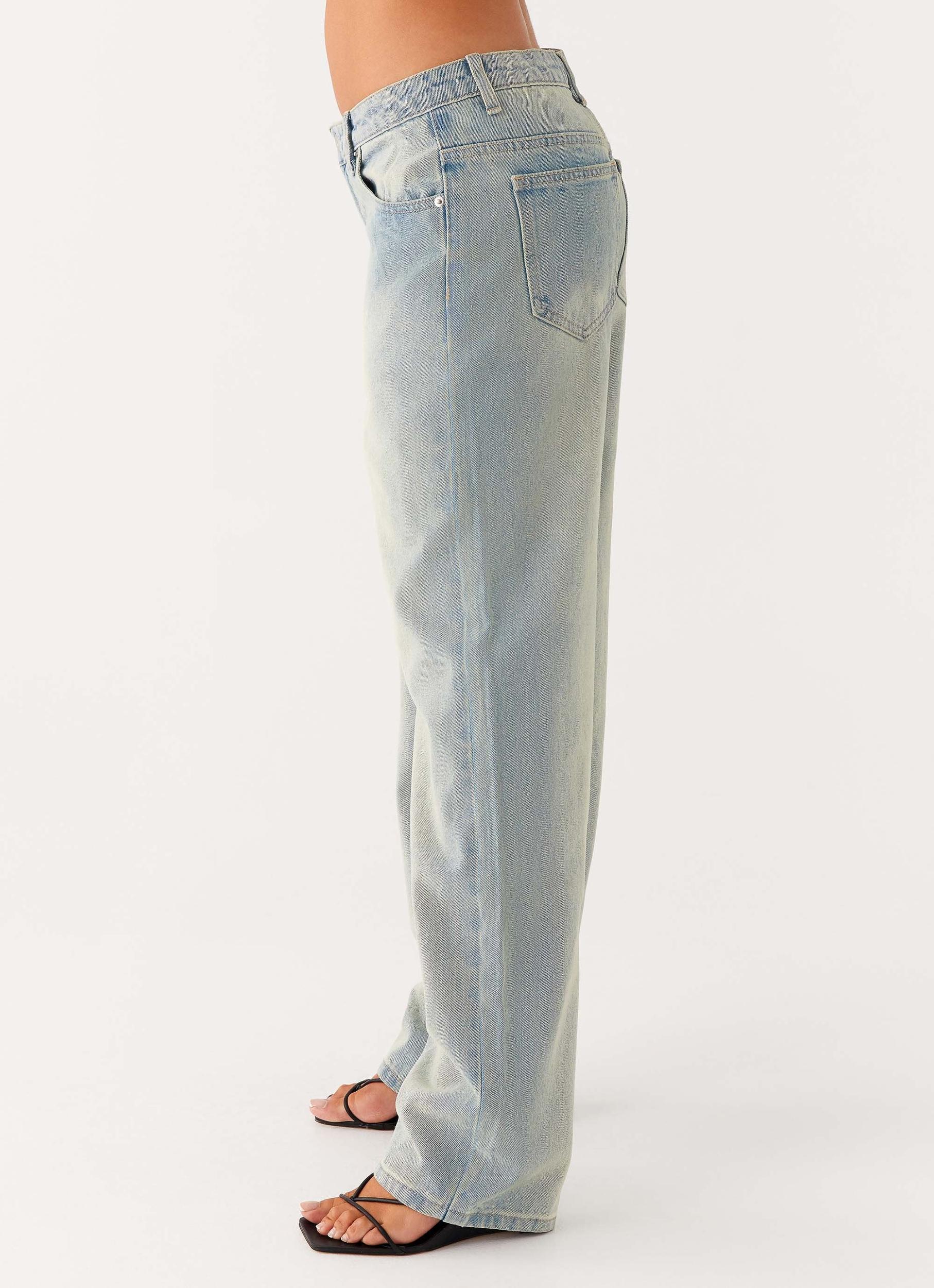 Poppy Low Rise Jeans - Vintage Denim Product Image