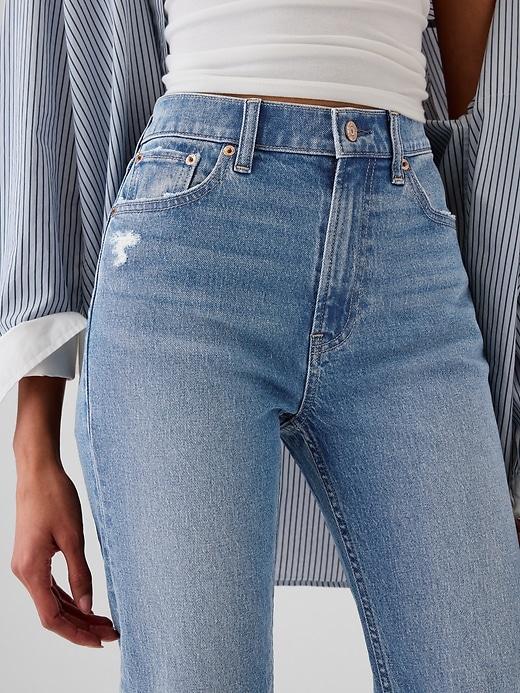 High Rise Studded &apos;90s Straight Jeans Product Image