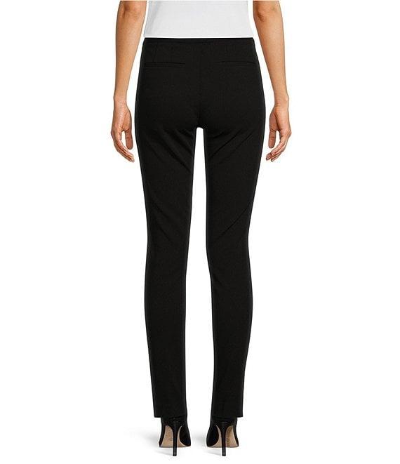 Calvin Klein Scuba Crepe Zip Pocket Slim Skinny Leg Pants Product Image