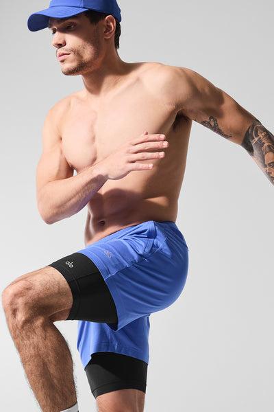 Conquer React 2-In-1 Performance Short - Marathon Blue/Black Product Image