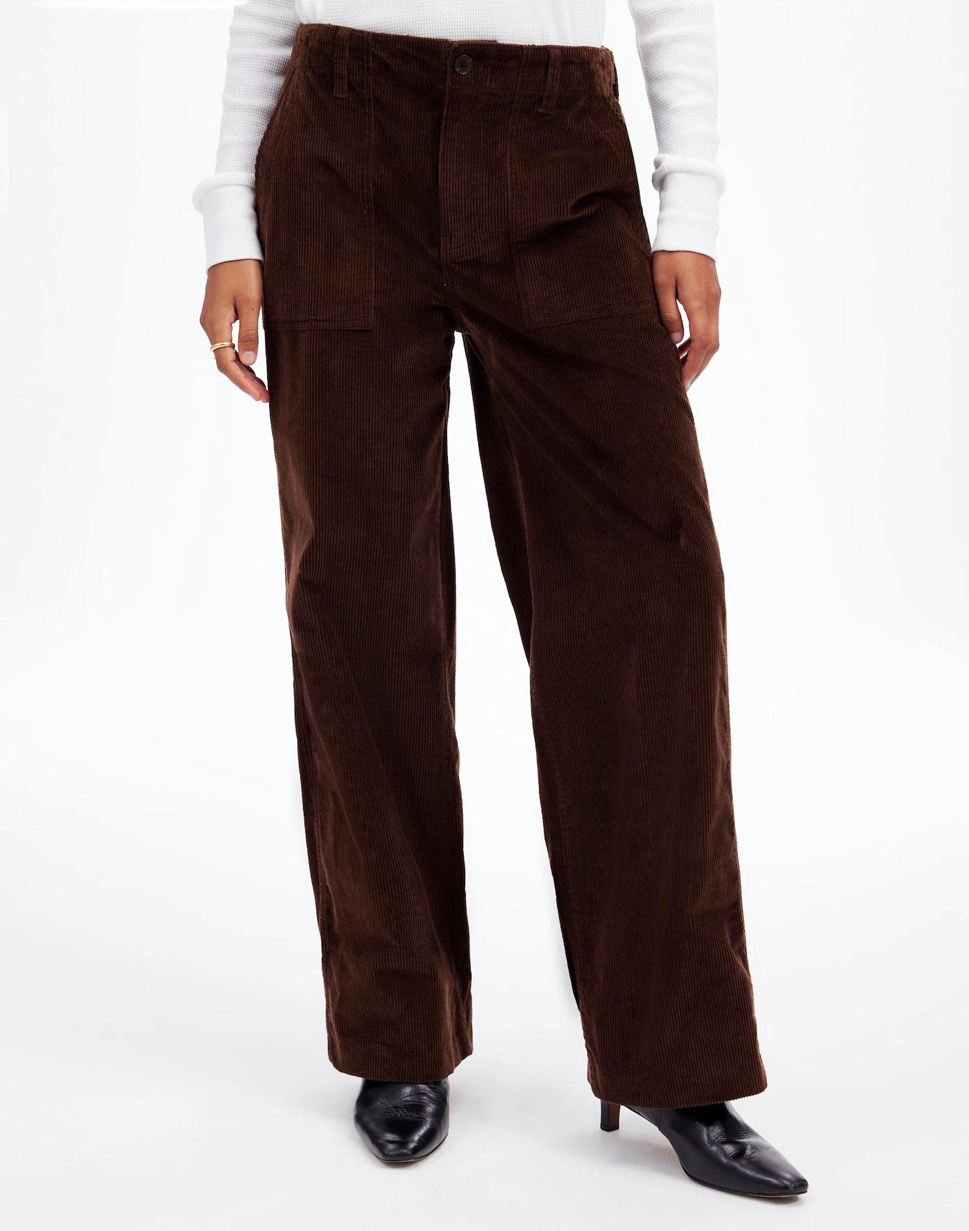 Low-Slung Baggy Utility Pants in Corduroy Product Image