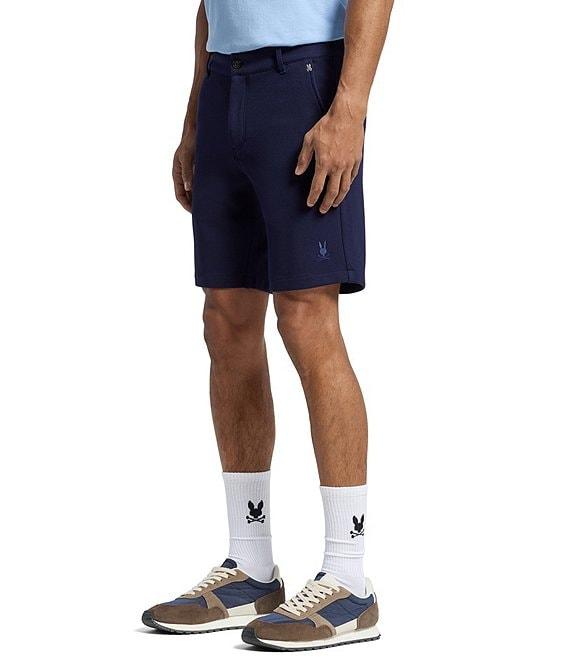 Psycho Bunny Shiro Knit Honeycomb 8#double; Inseam Shorts Product Image