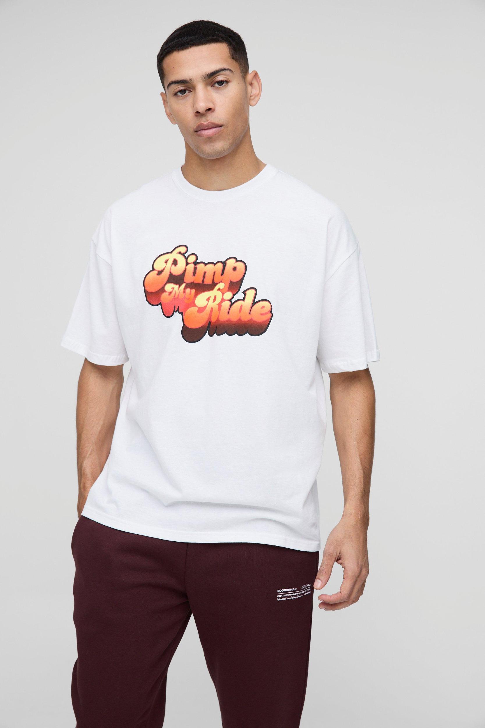 Oversized Pimp My Ride License Print T-Shirt | boohooMAN USA Product Image