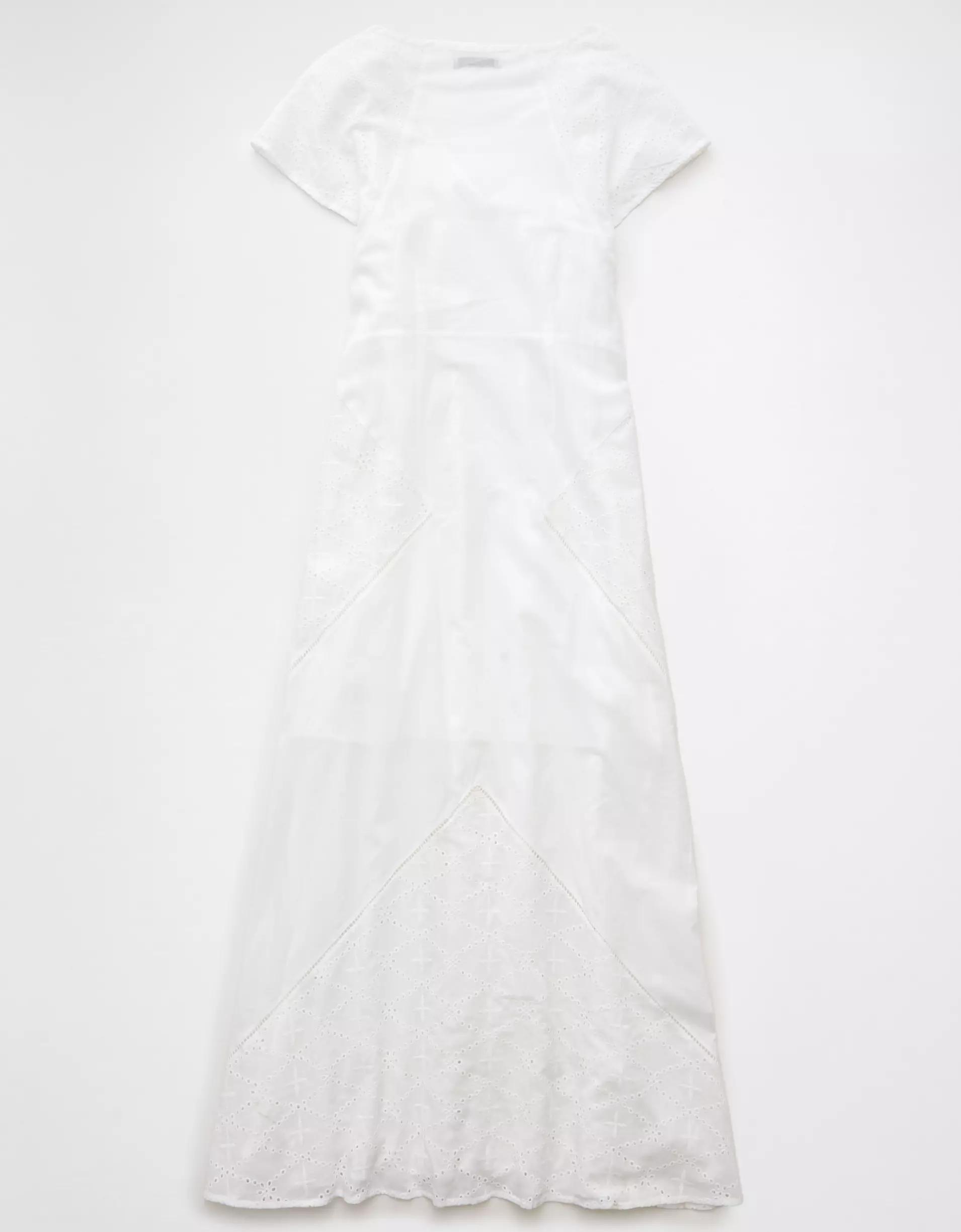 AE Flutter Sleeve Eyelet Maxi Dress Product Image