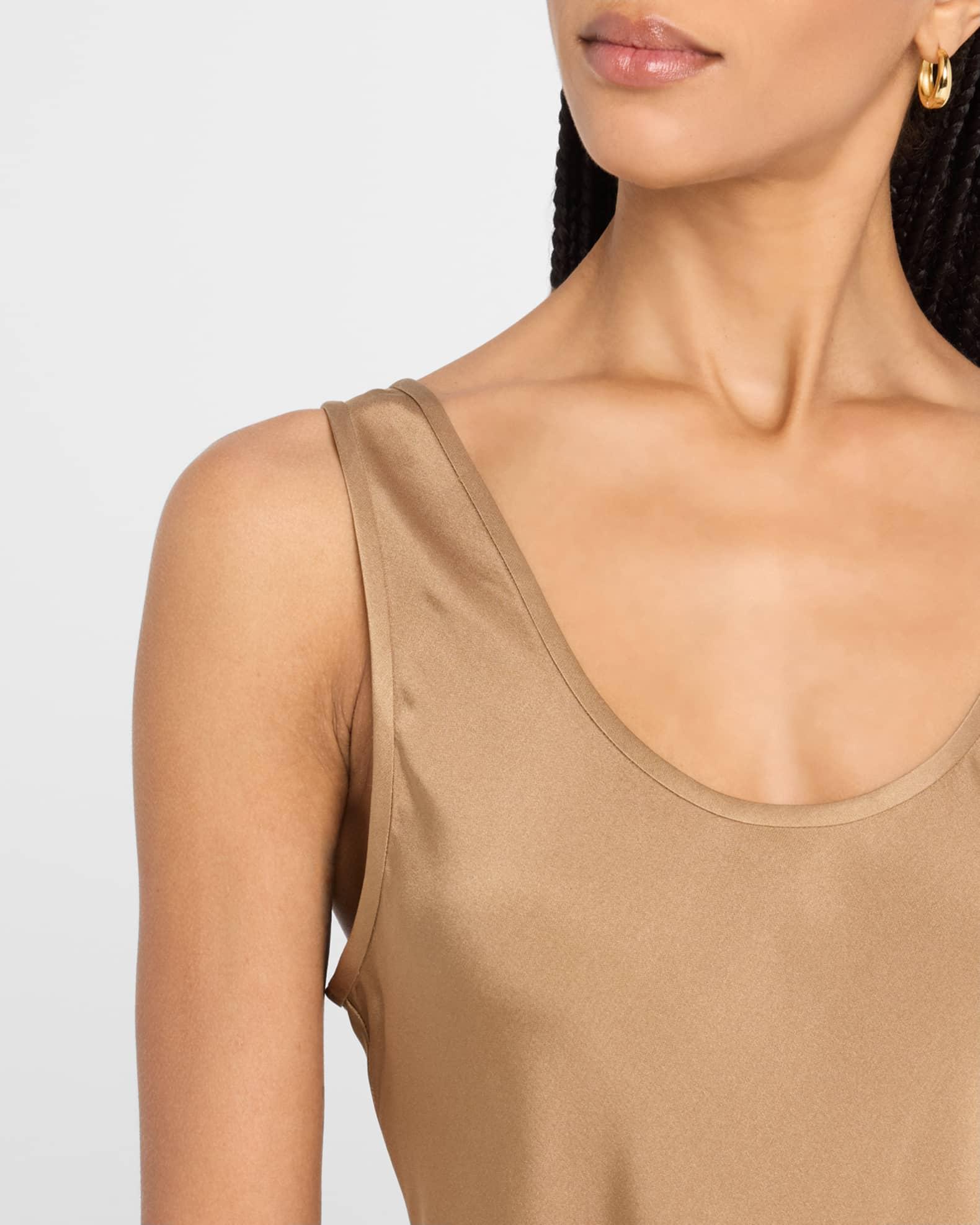 Lea Silk Scoop-Neck Tank Top  Product Image