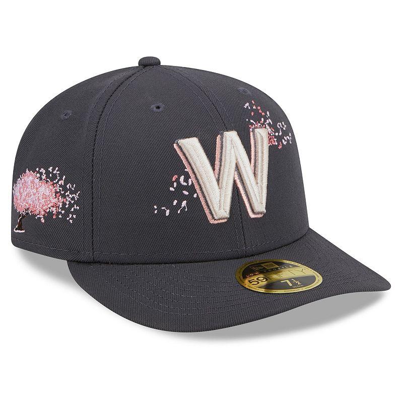 Men's New Era Graphite Washington Nationals 2022 City Connect Low Profile 59FIFTY Fitted Hat, Size: 7 3/8, Dark G Product Image