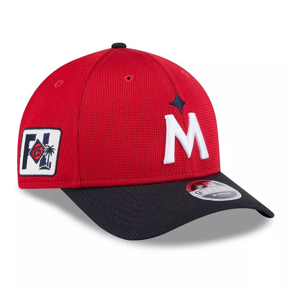 Men's New Era  Red/Navy Minnesota Twins 2025 Spring Training 9FORTY Adjustable Hat Product Image