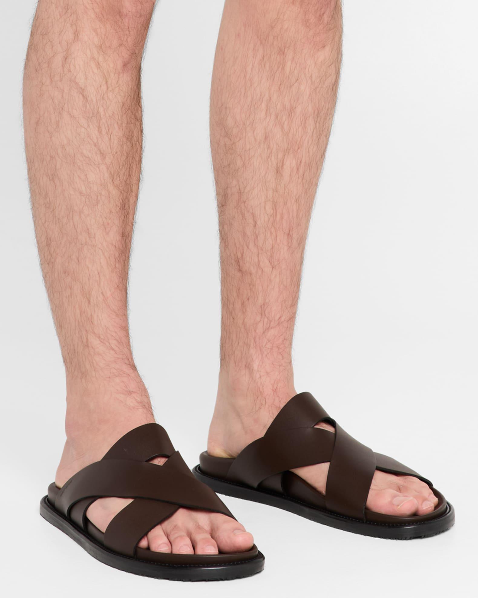 Mens Berkley Crisscross Leather Sandals Product Image